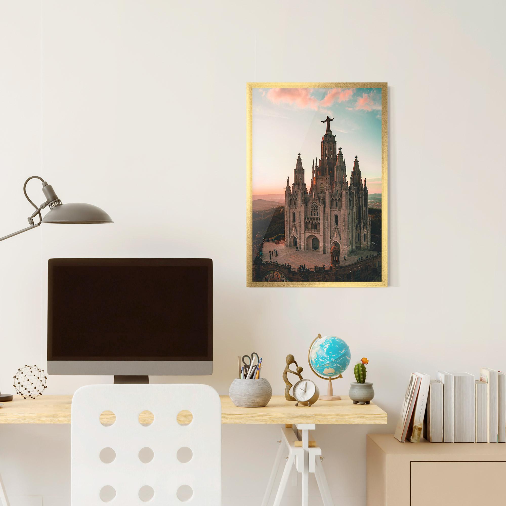 Gerahmte Poster Tibidabo Barcelona mockup 6