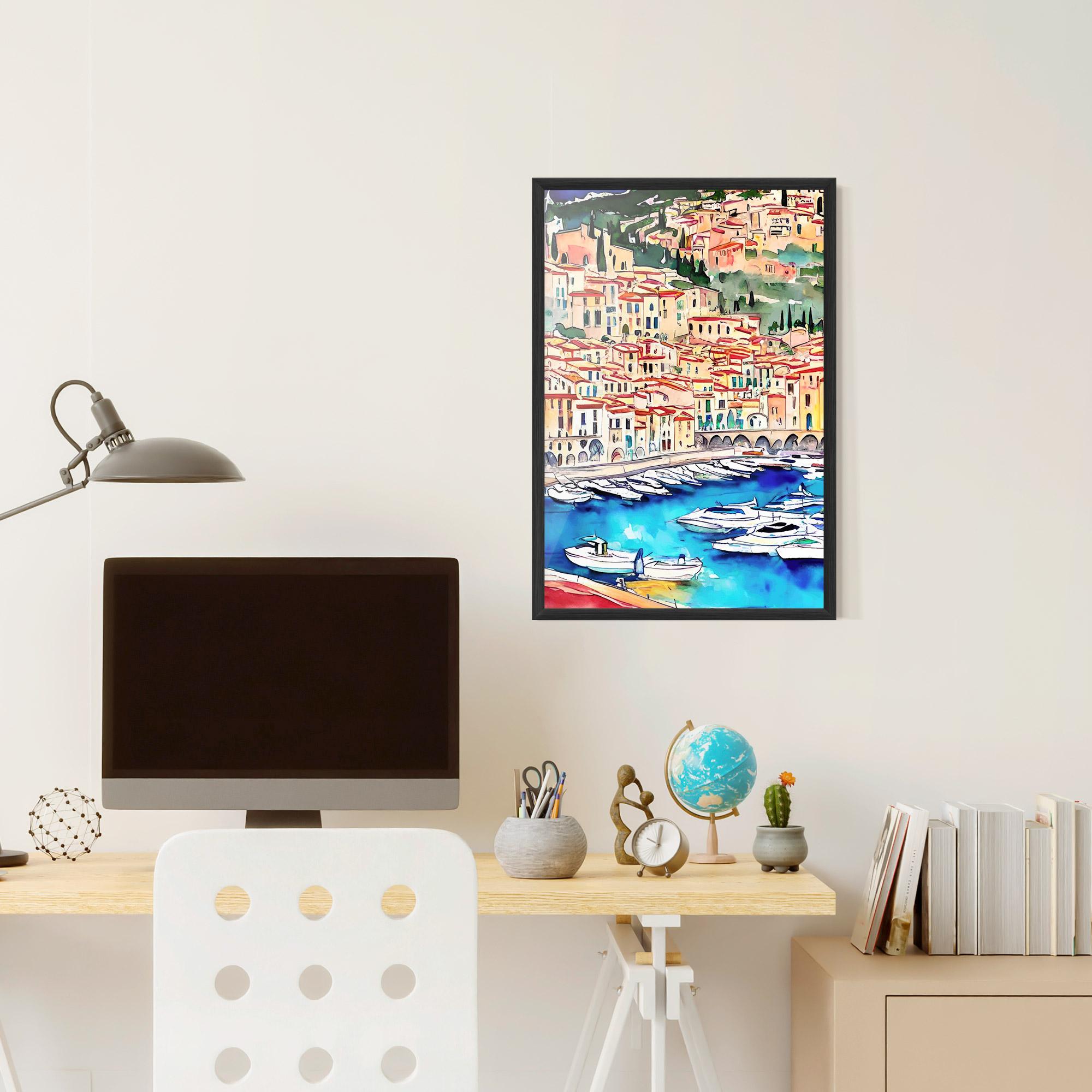 Gerahmte Poster French City mockup 6