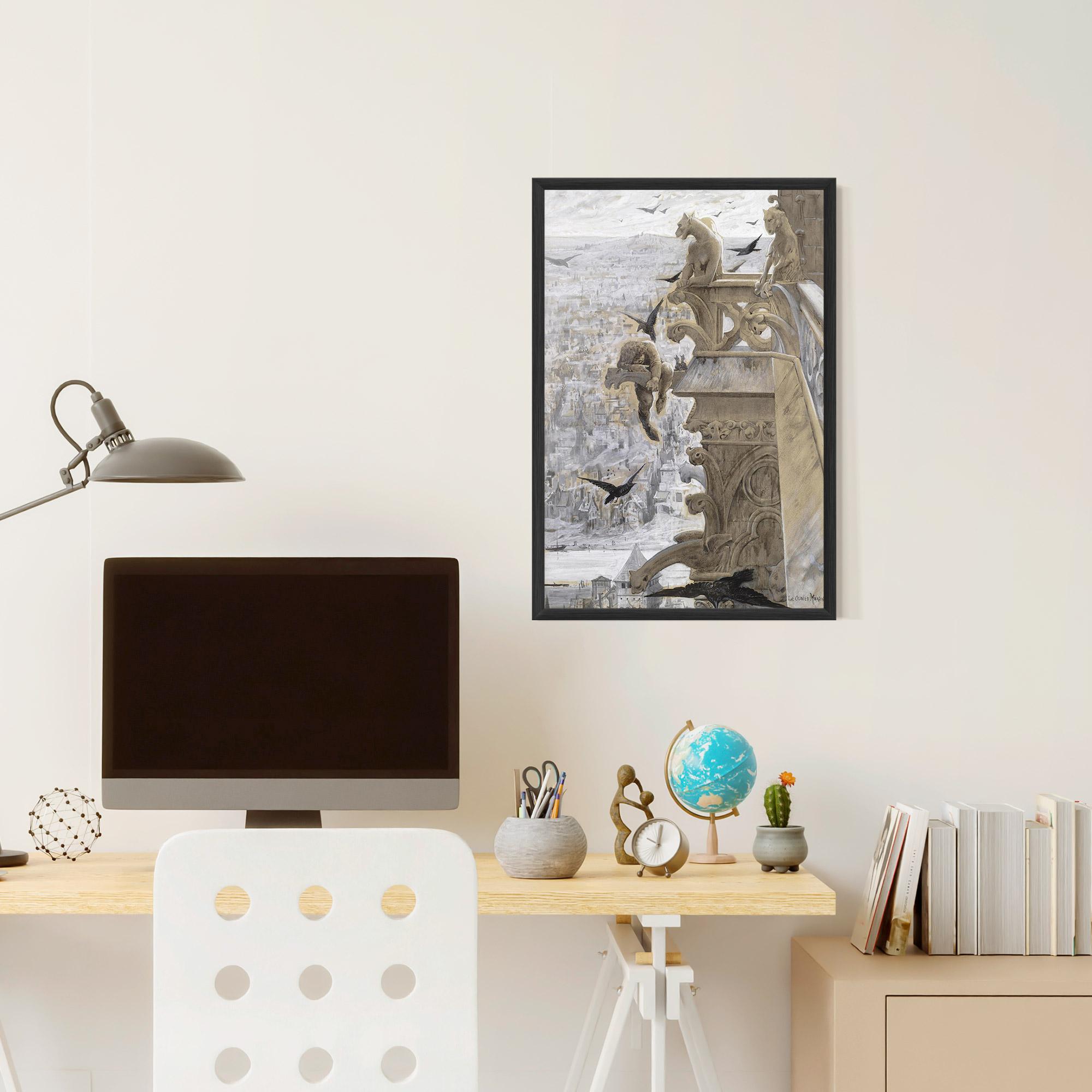 Gerahmte Poster Notre Dame mockup 6