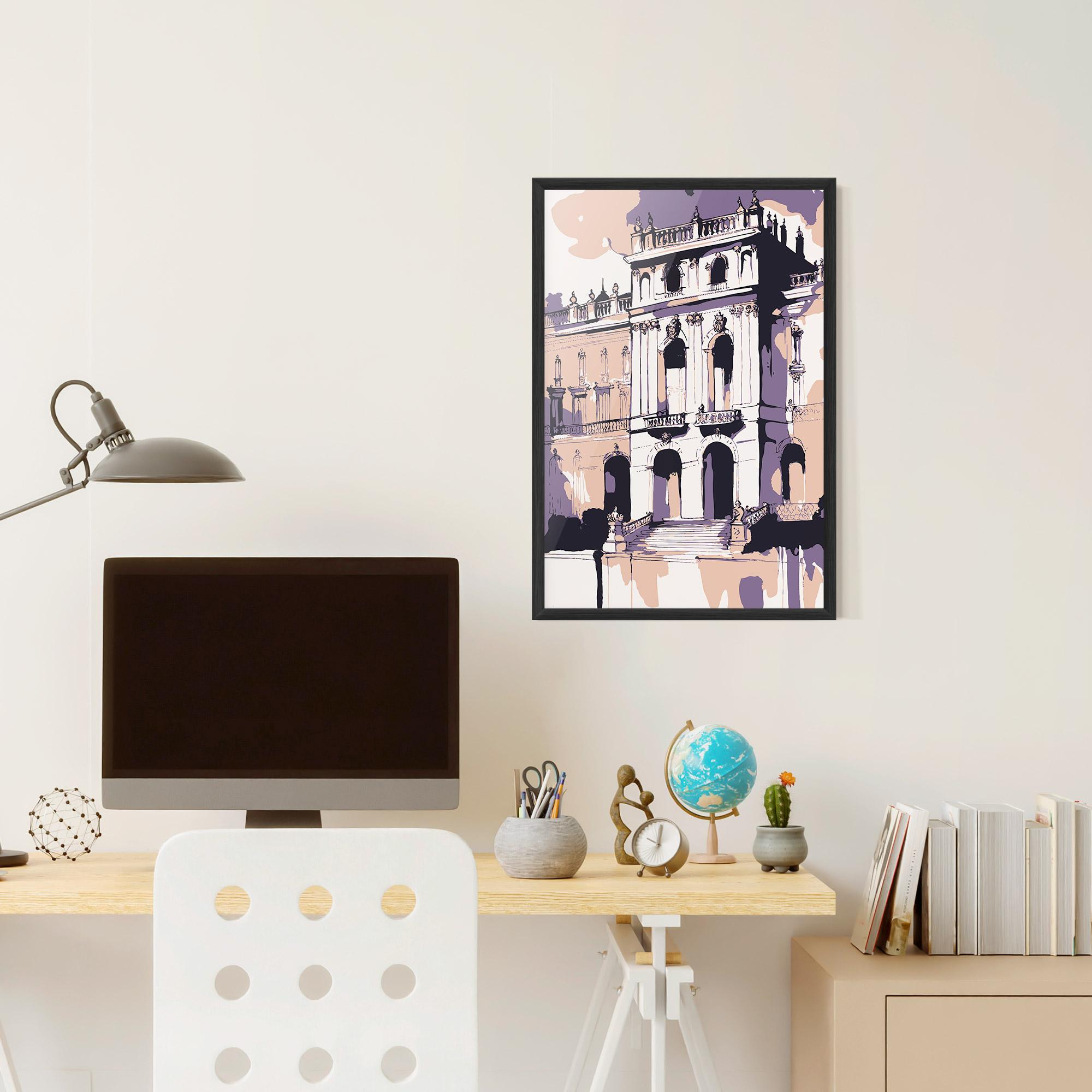 Gerahmte Poster Palace Of Versailles Art mockup 6