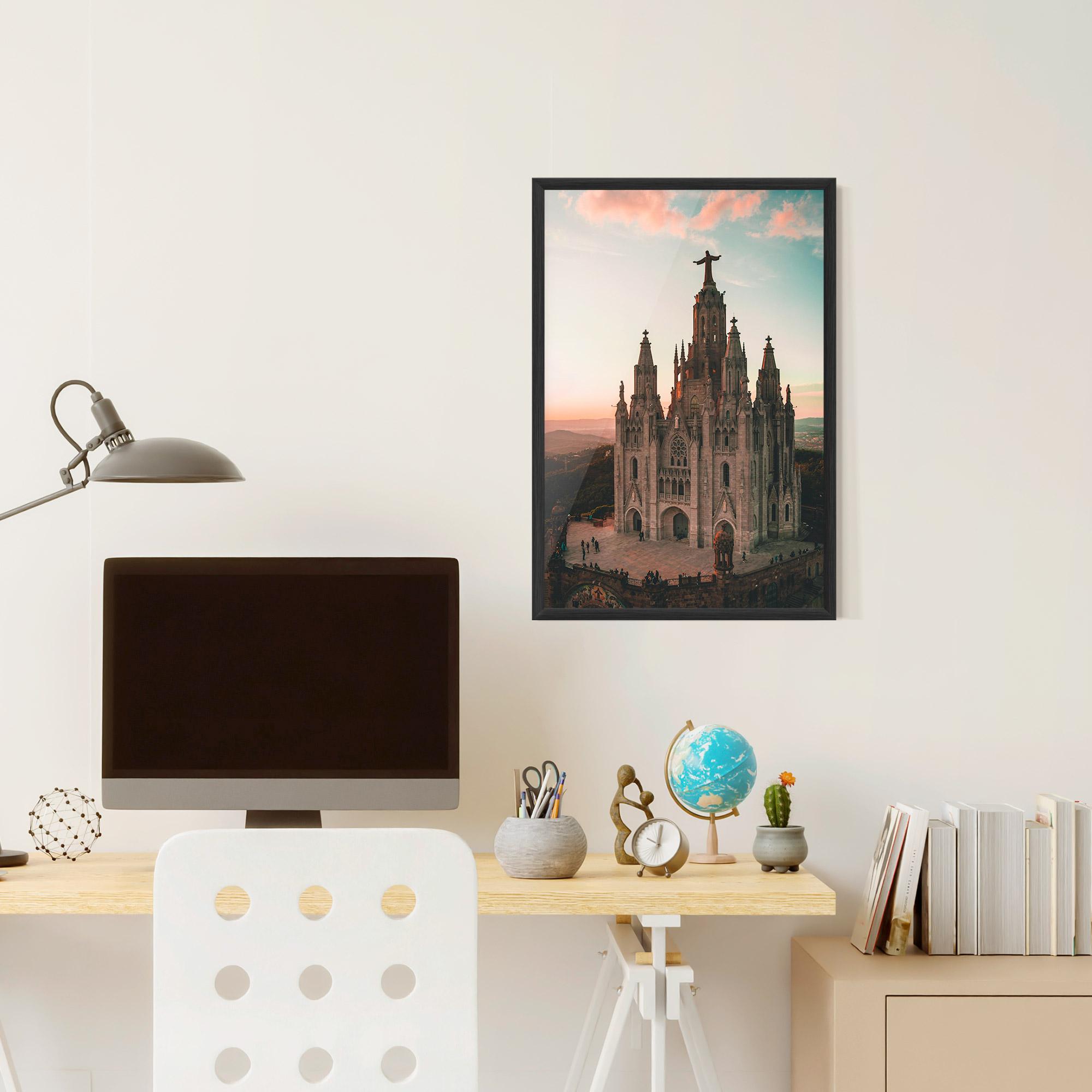 Gerahmte Poster Tibidabo Barcelona mockup 6