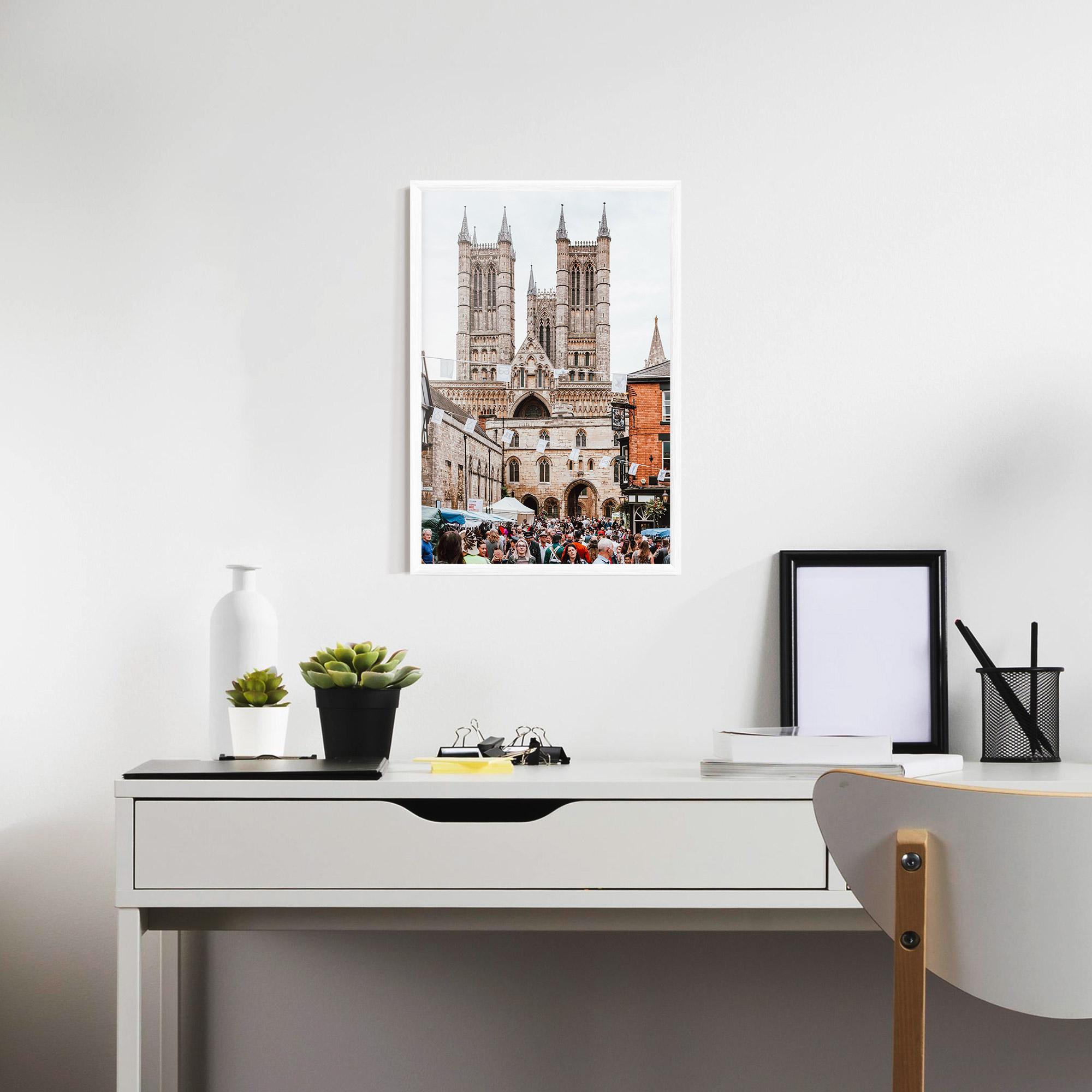 Gerahmte Poster Lincoln Cathedral mockup 7