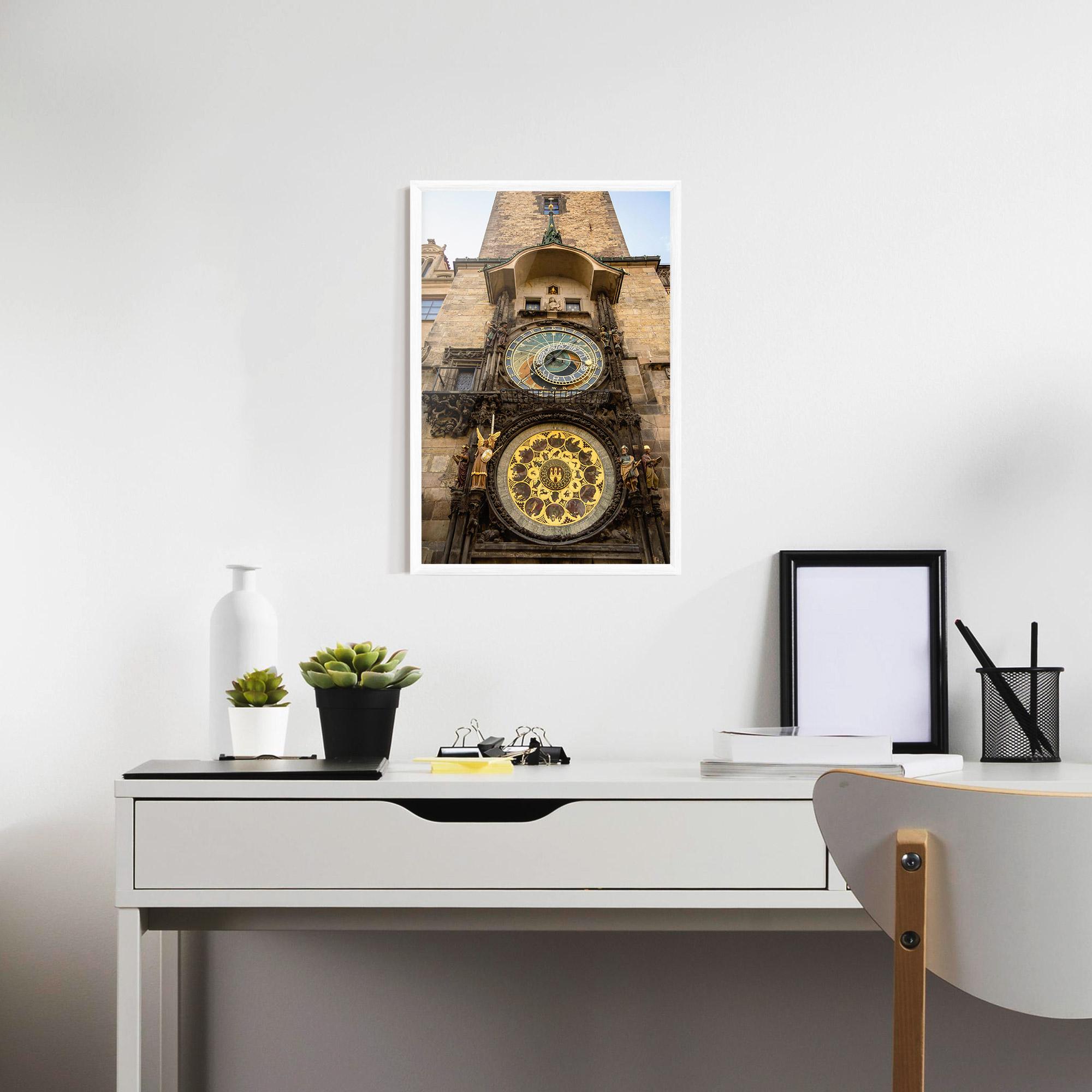 Gerahmte Poster Prague Clock mockup 7