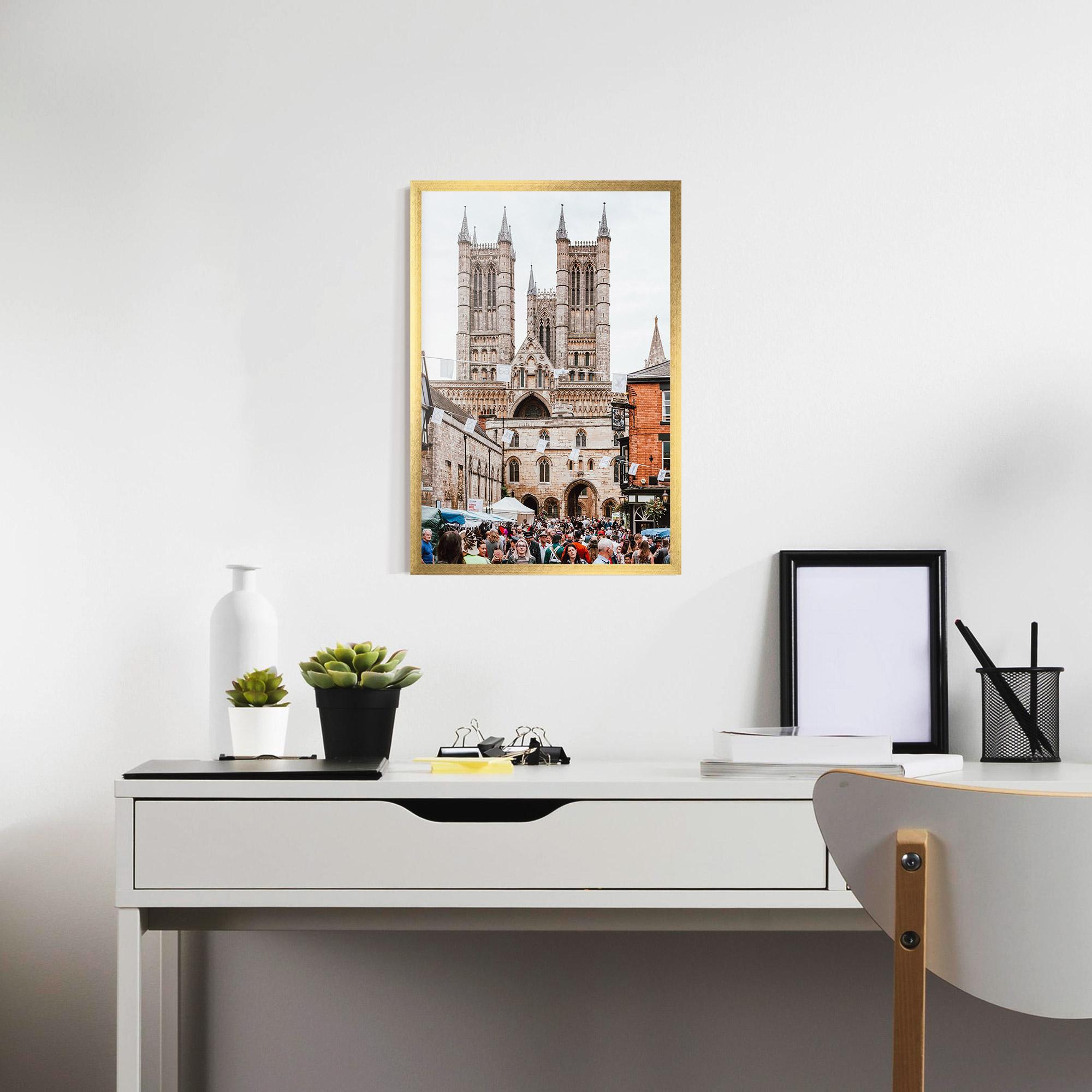 Gerahmte Poster Lincoln Cathedral mockup 7
