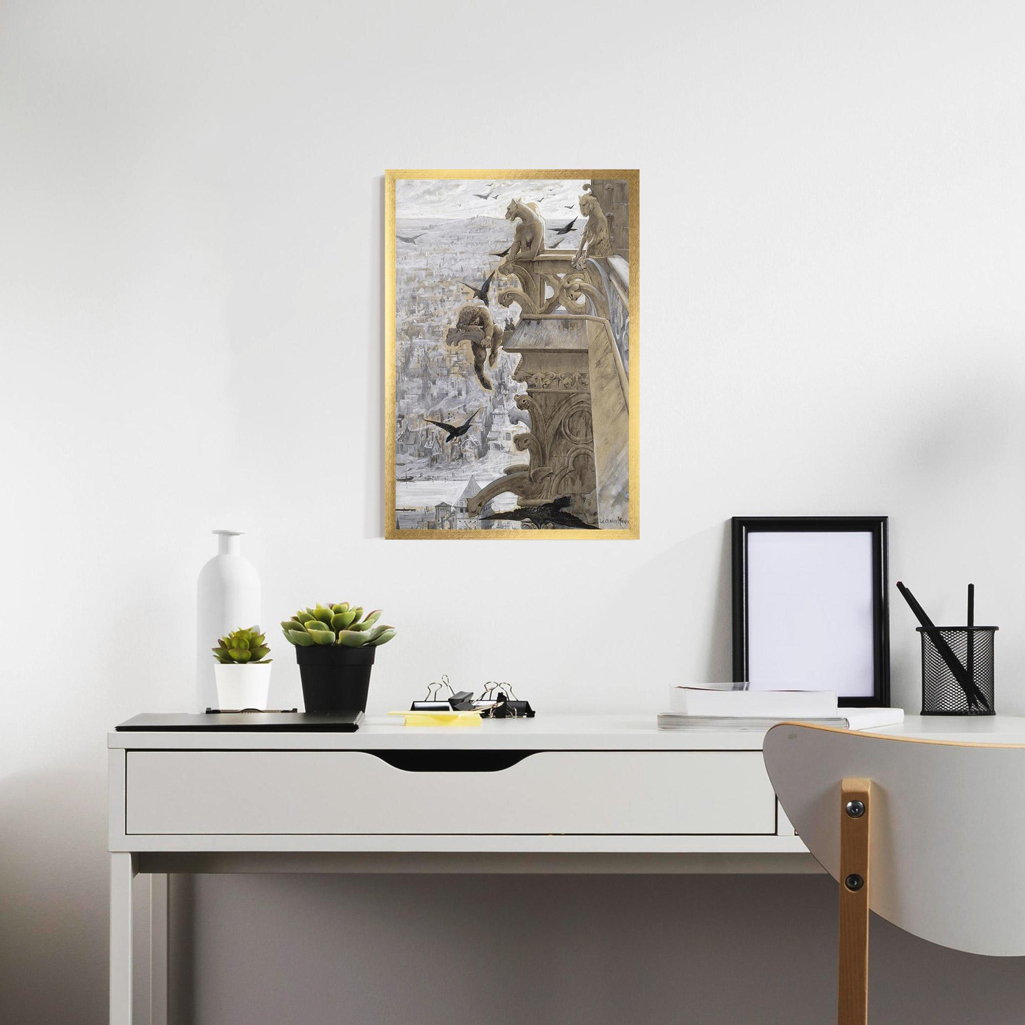 Gerahmte Poster Notre Dame mockup 7