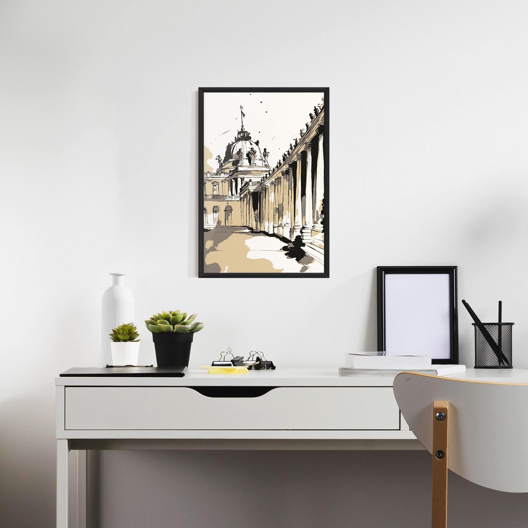 Gerahmte Poster Art Palace Of Versailles mockup 7