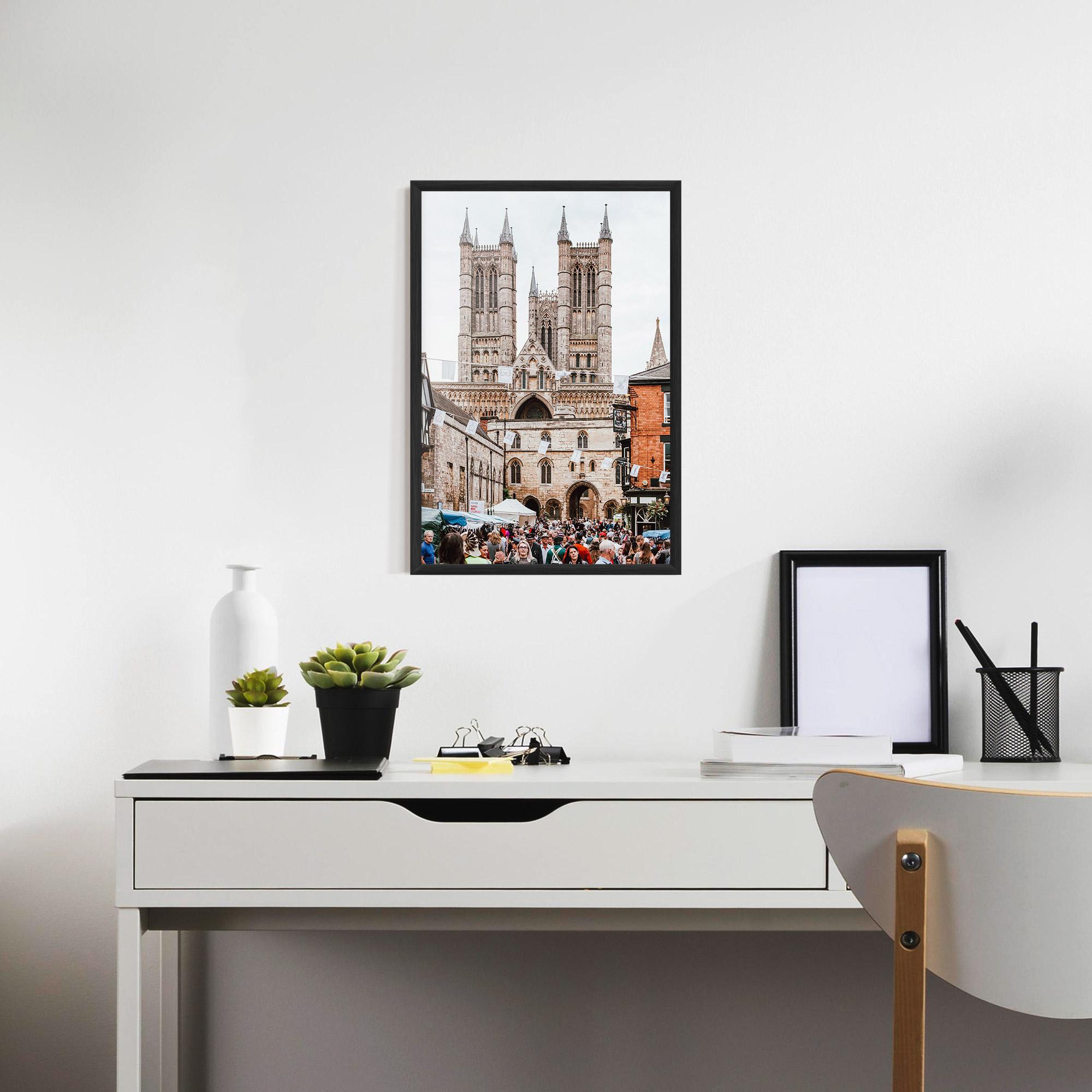 Gerahmte Poster Lincoln Cathedral mockup 7