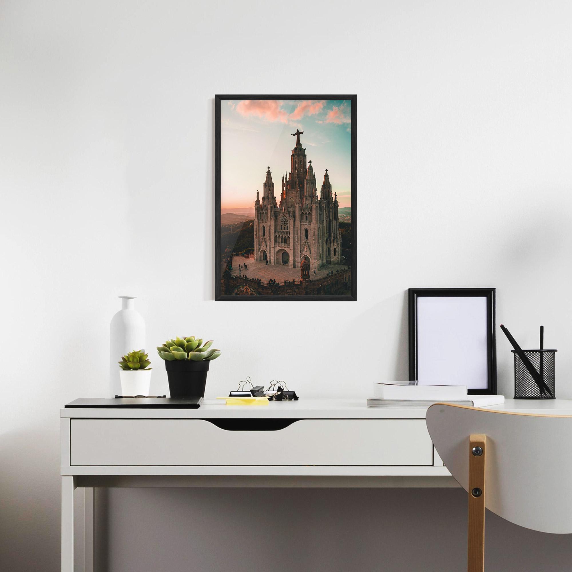 Gerahmte Poster Tibidabo Barcelona mockup 7