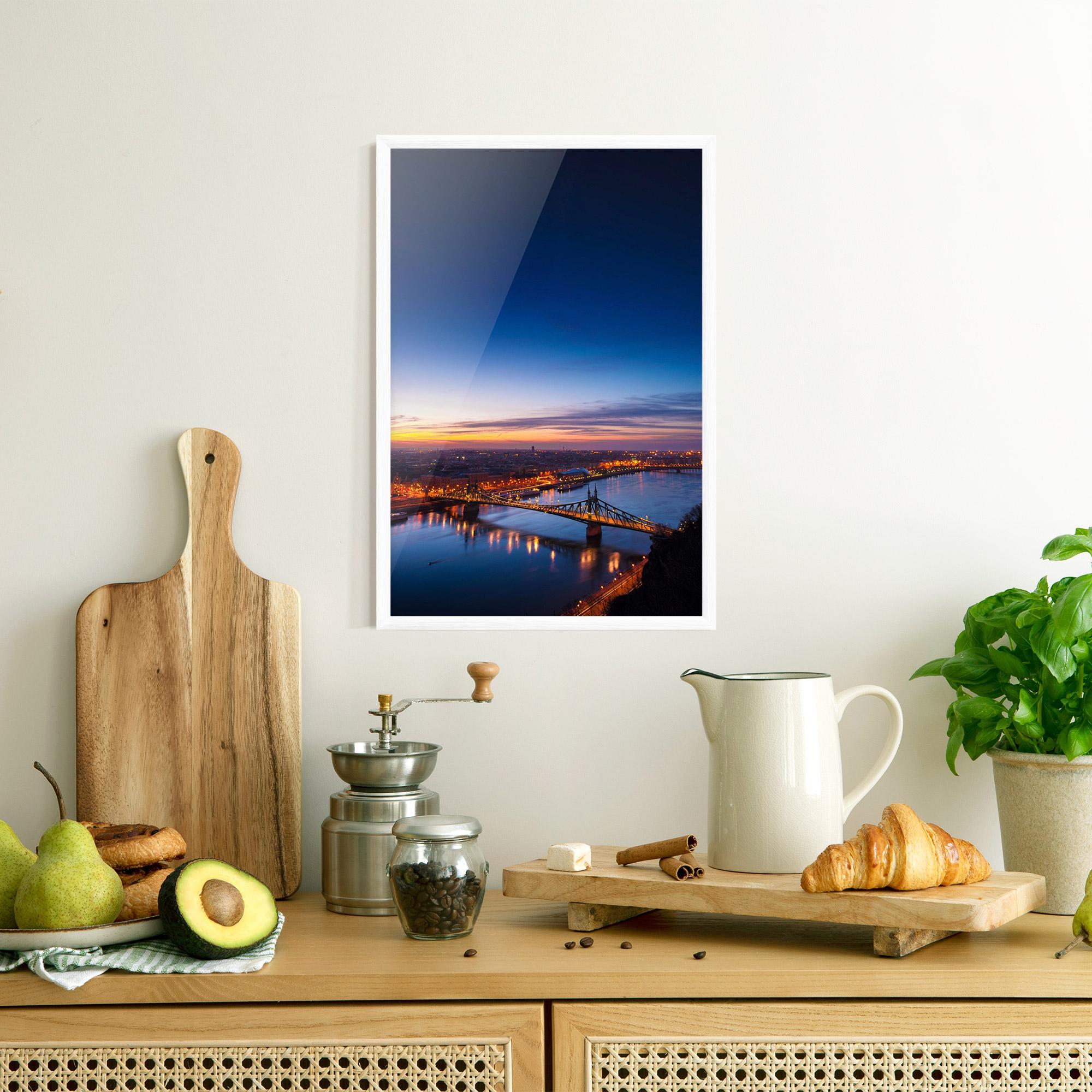 Gerahmte Poster Budapest Sunset mockup 8