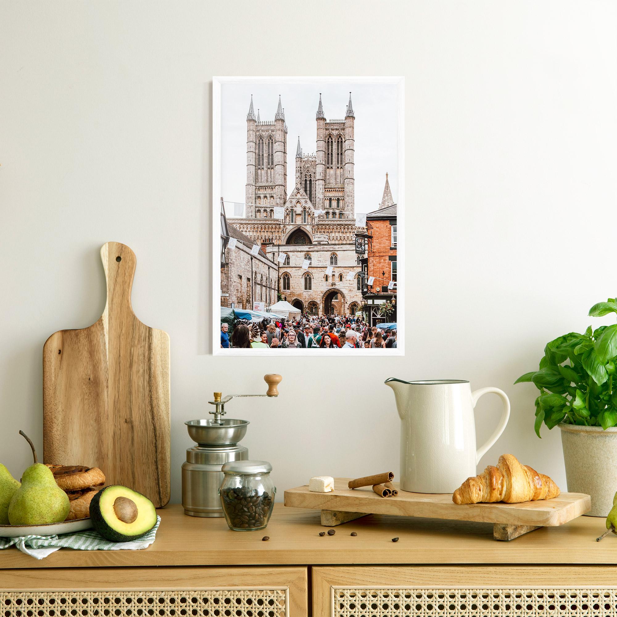 Gerahmte Poster Lincoln Cathedral mockup 8