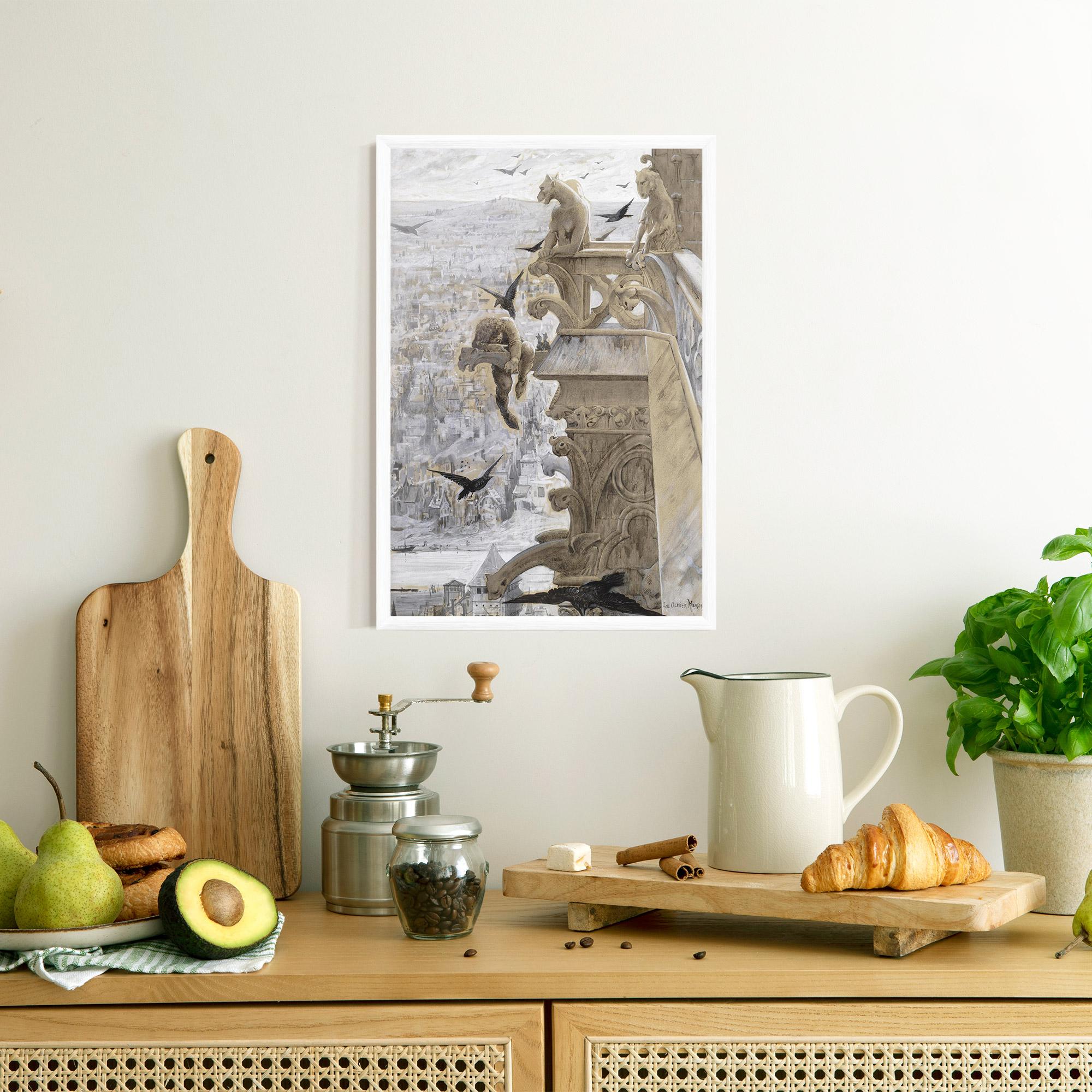 Gerahmte Poster Notre Dame mockup 8