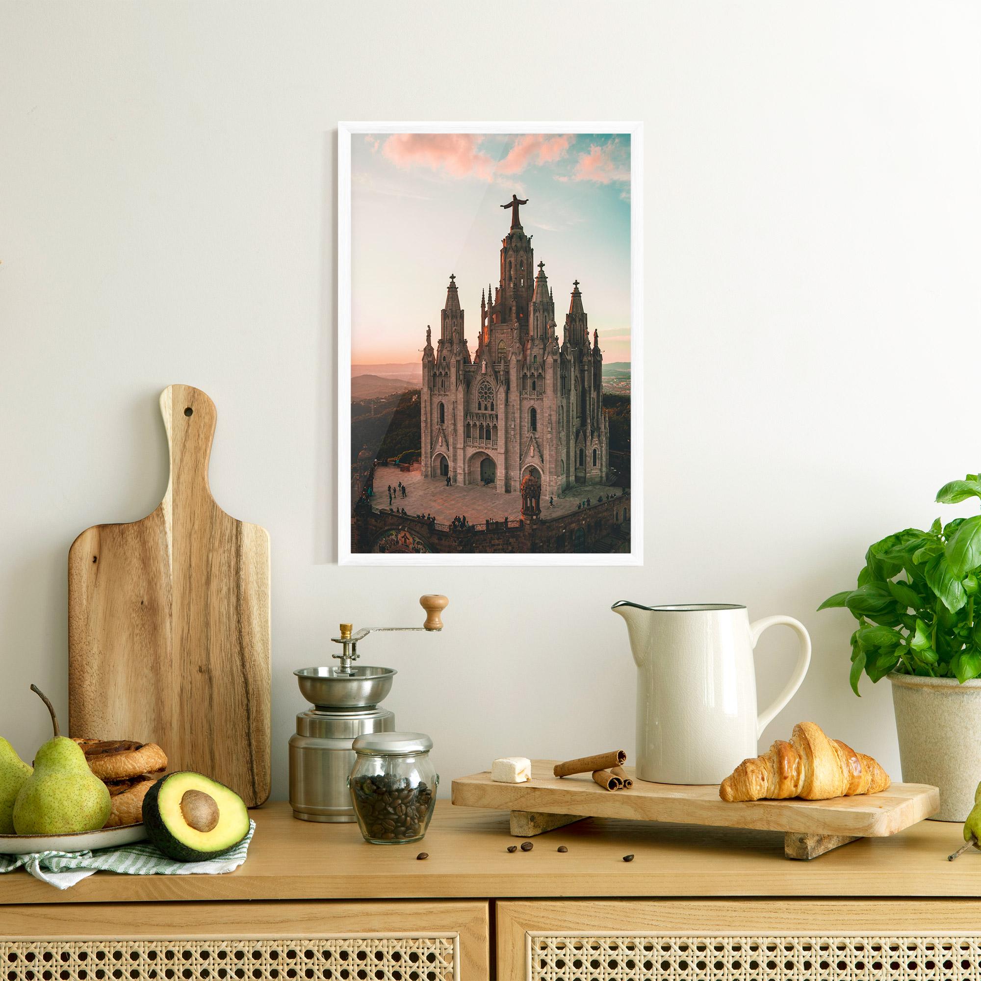 Gerahmte Poster Tibidabo Barcelona mockup 8