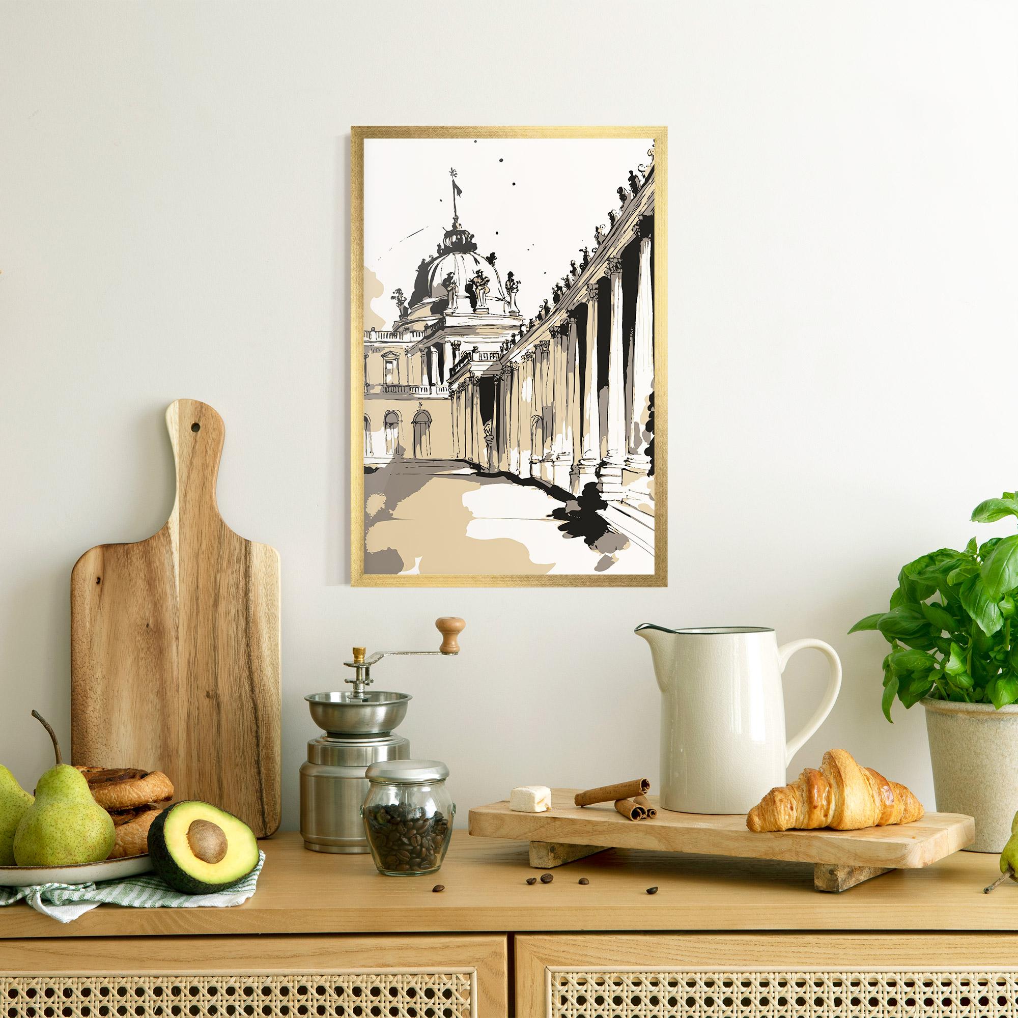 Gerahmte Poster Art Palace Of Versailles mockup 8