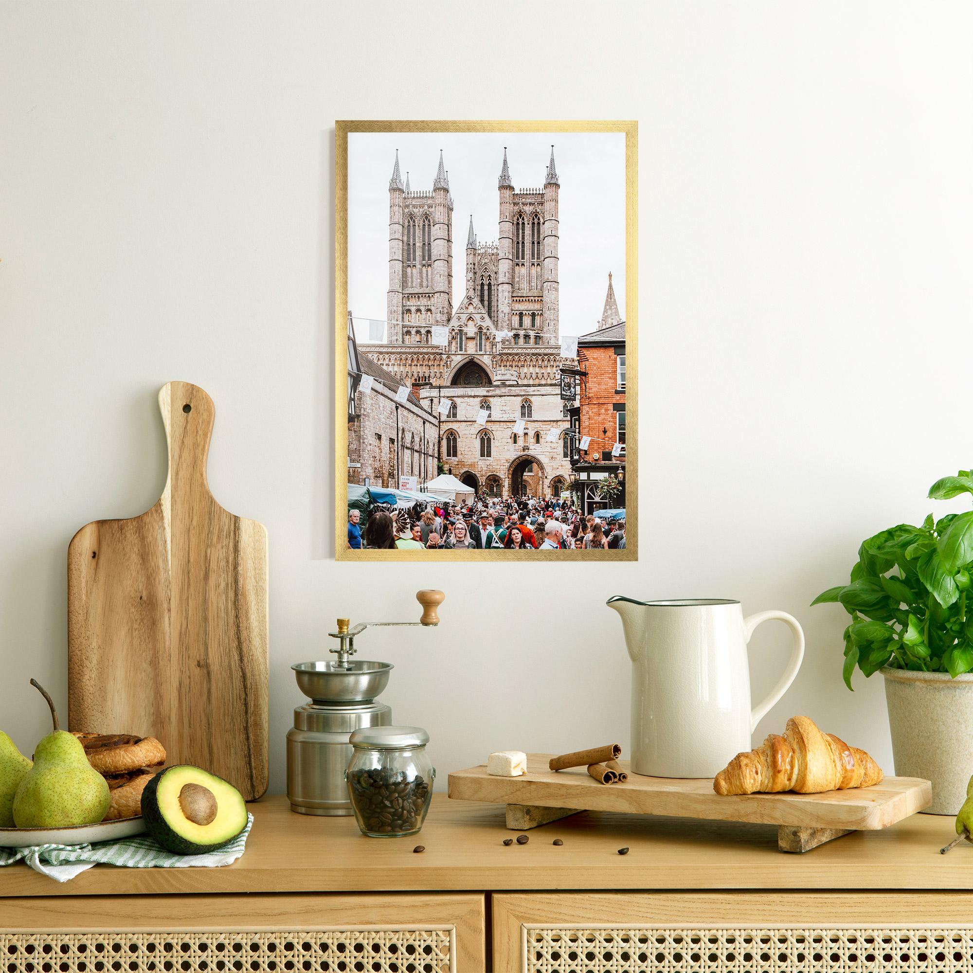Gerahmte Poster Lincoln Cathedral mockup 8
