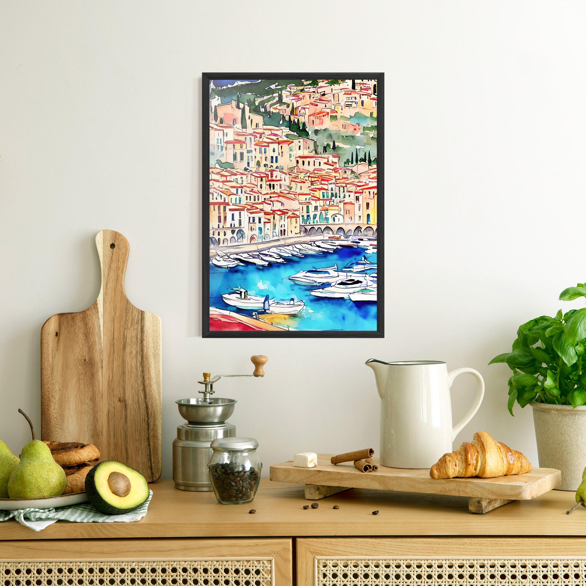 Gerahmte Poster French City mockup 8