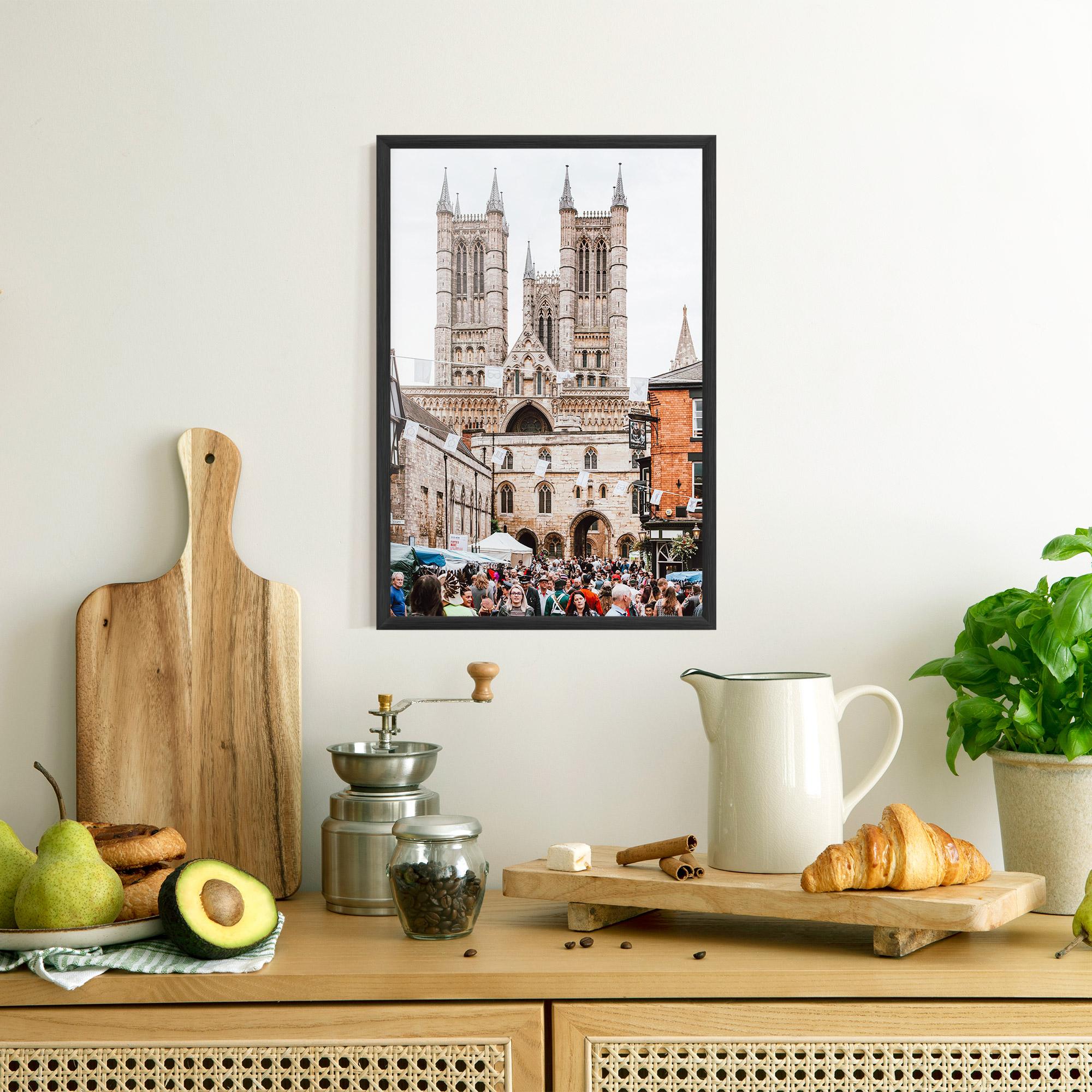 Gerahmte Poster Lincoln Cathedral mockup 8