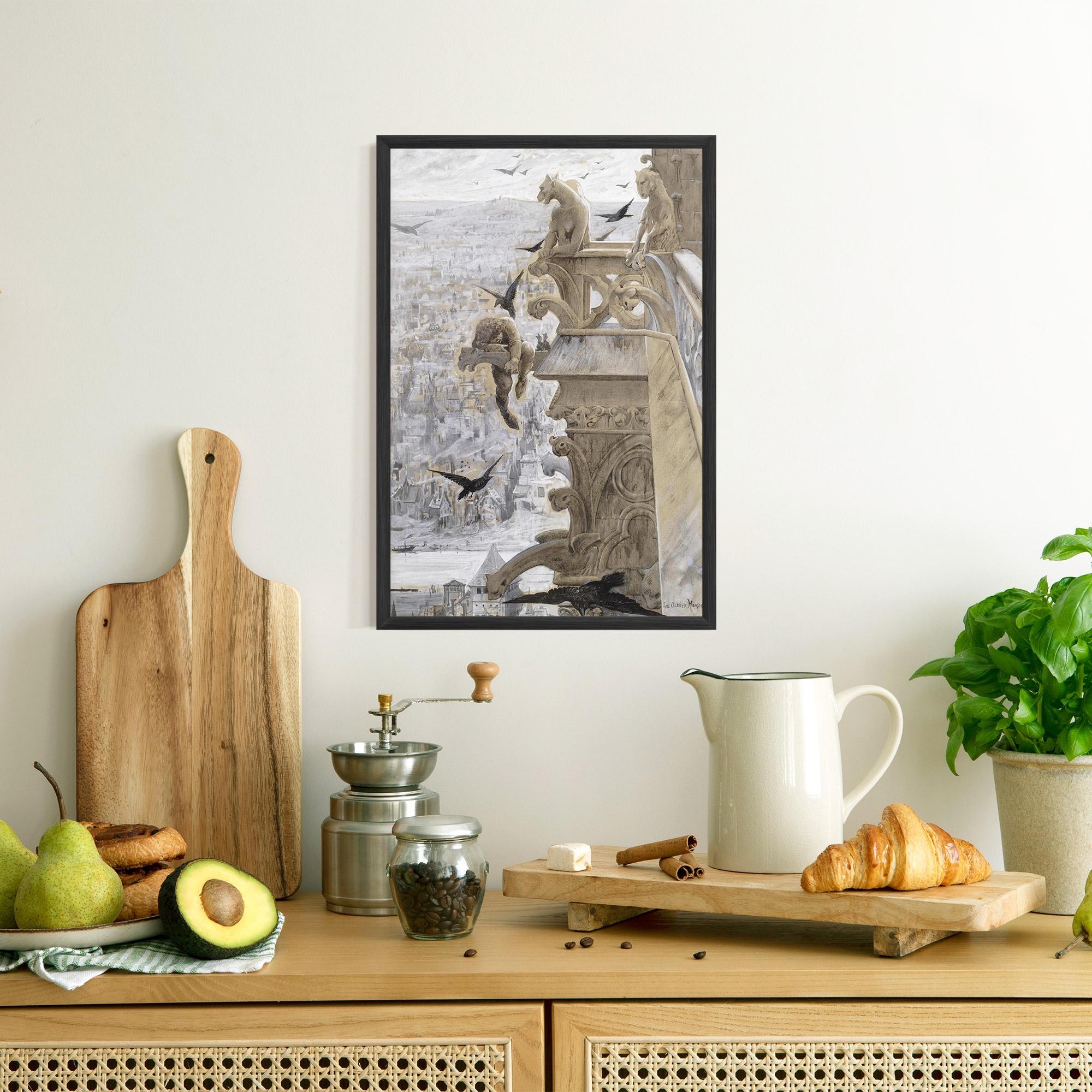 Gerahmte Poster Notre Dame mockup 8