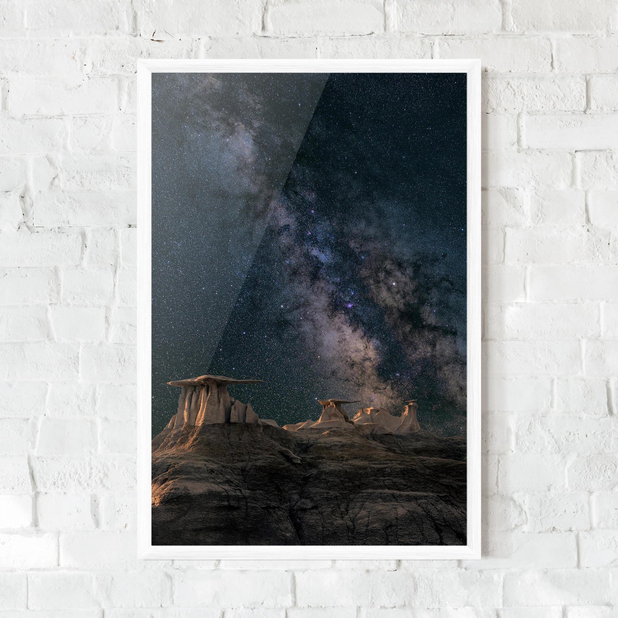 Gerahmte Poster Abstract Colourful Sky mockup 0