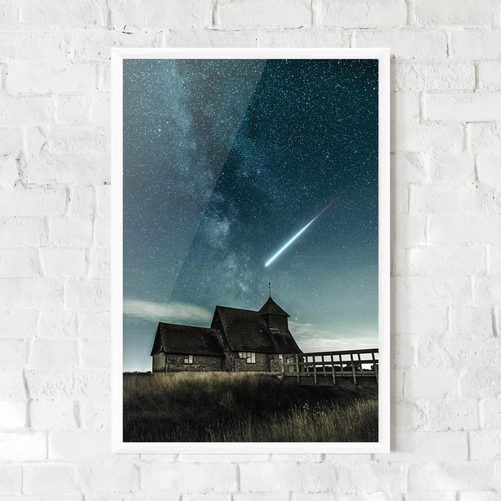 Gerahmte Poster Falling Star mockup 0