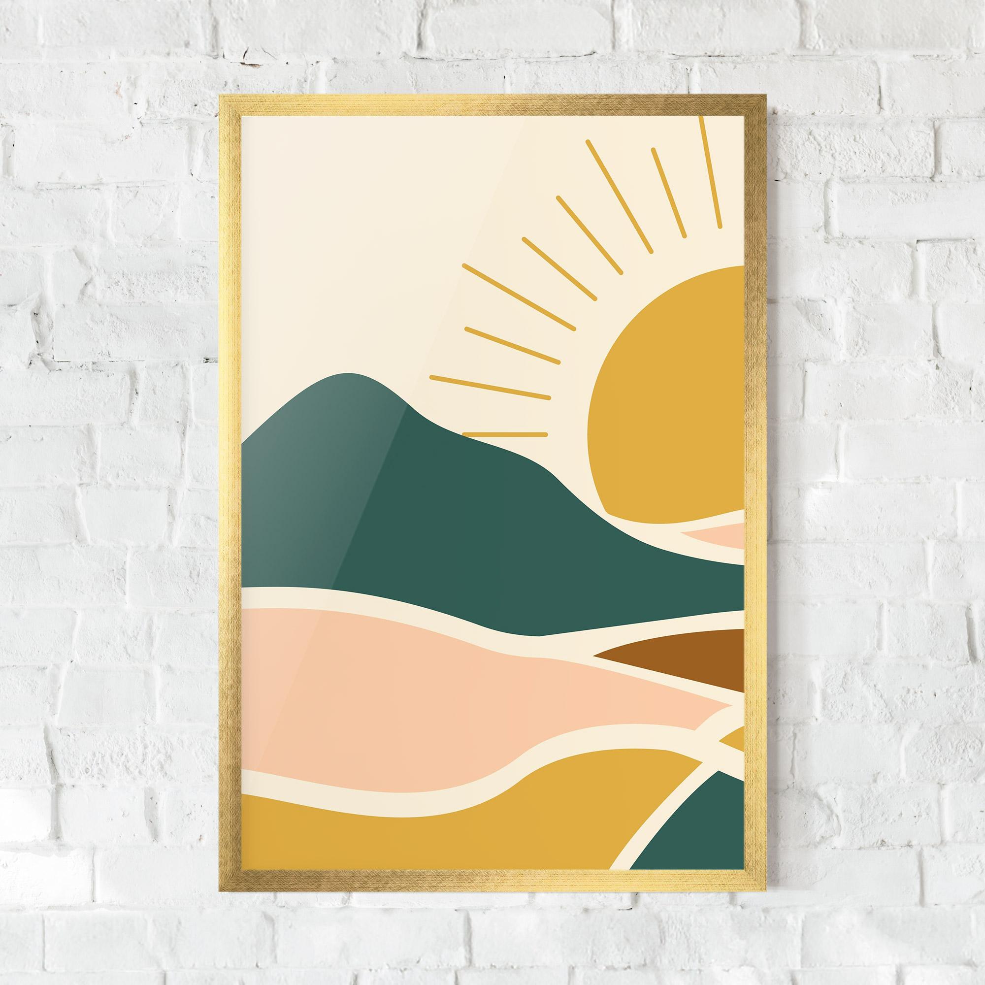 Gerahmte Poster Sunset Connection 01 mockup 0