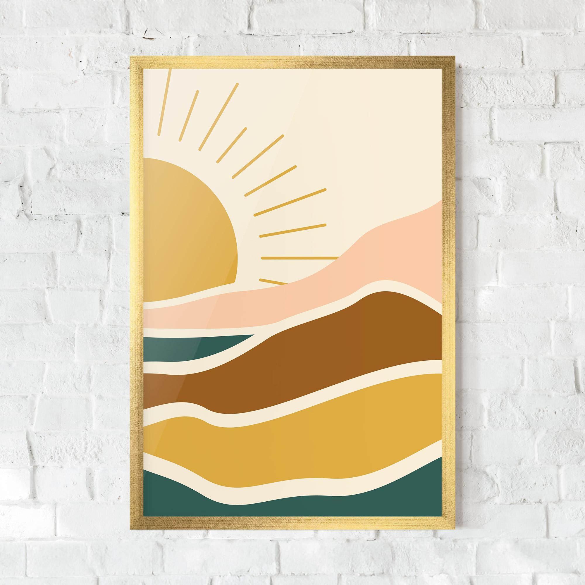 Gerahmte Poster Sunset Connection 02 mockup 0