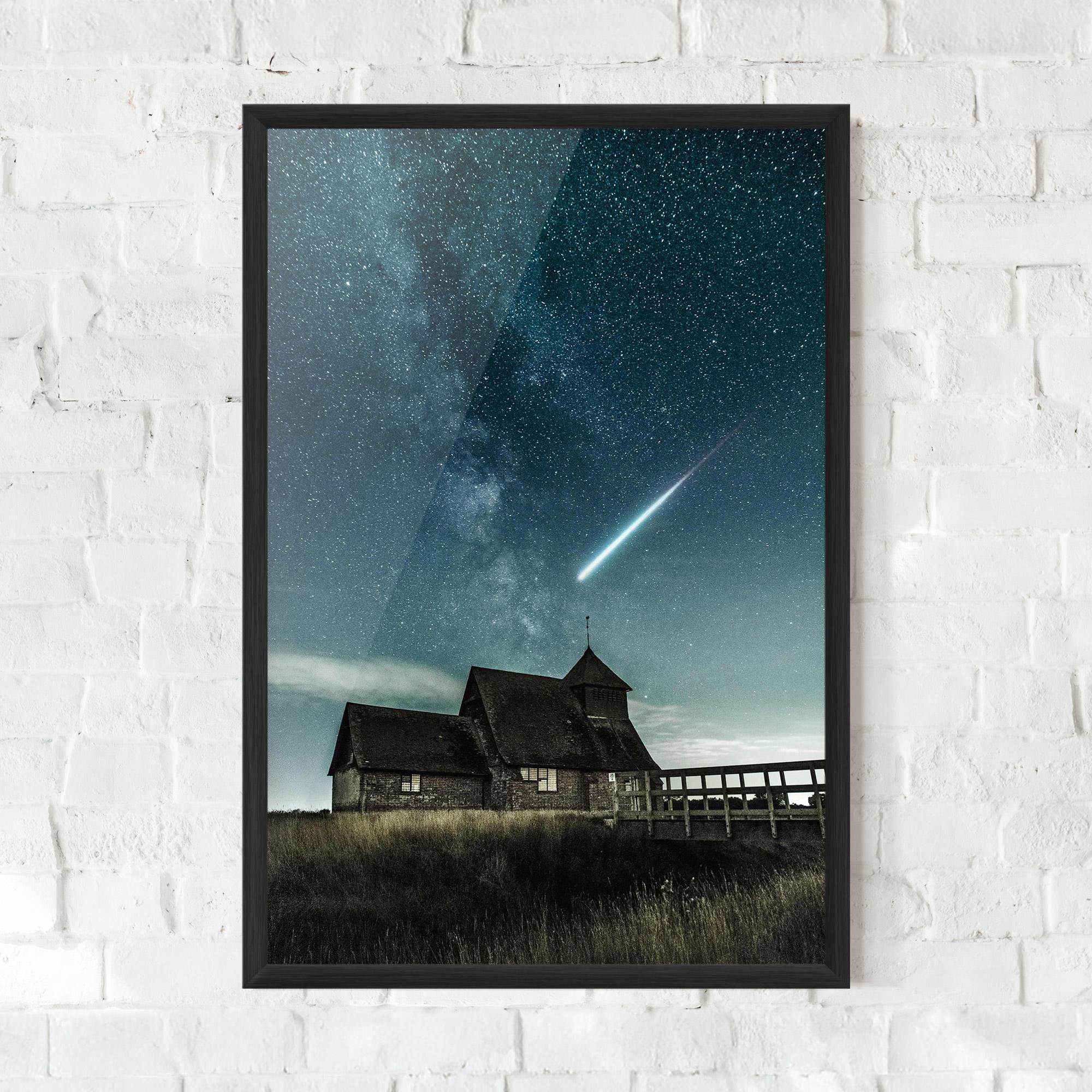 Gerahmte Poster Falling Star mockup 0