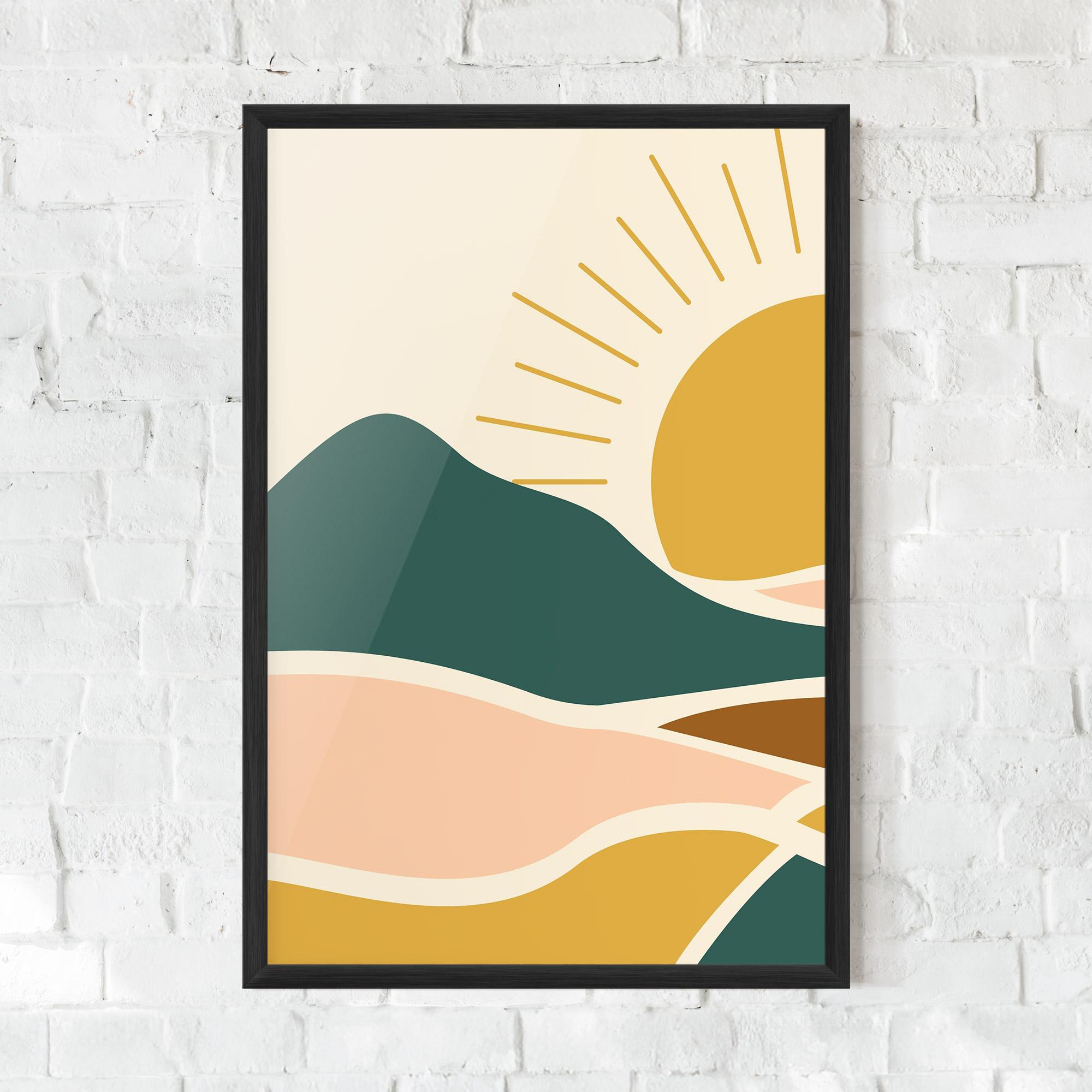 Gerahmte Poster Sunset Connection 01 mockup 0