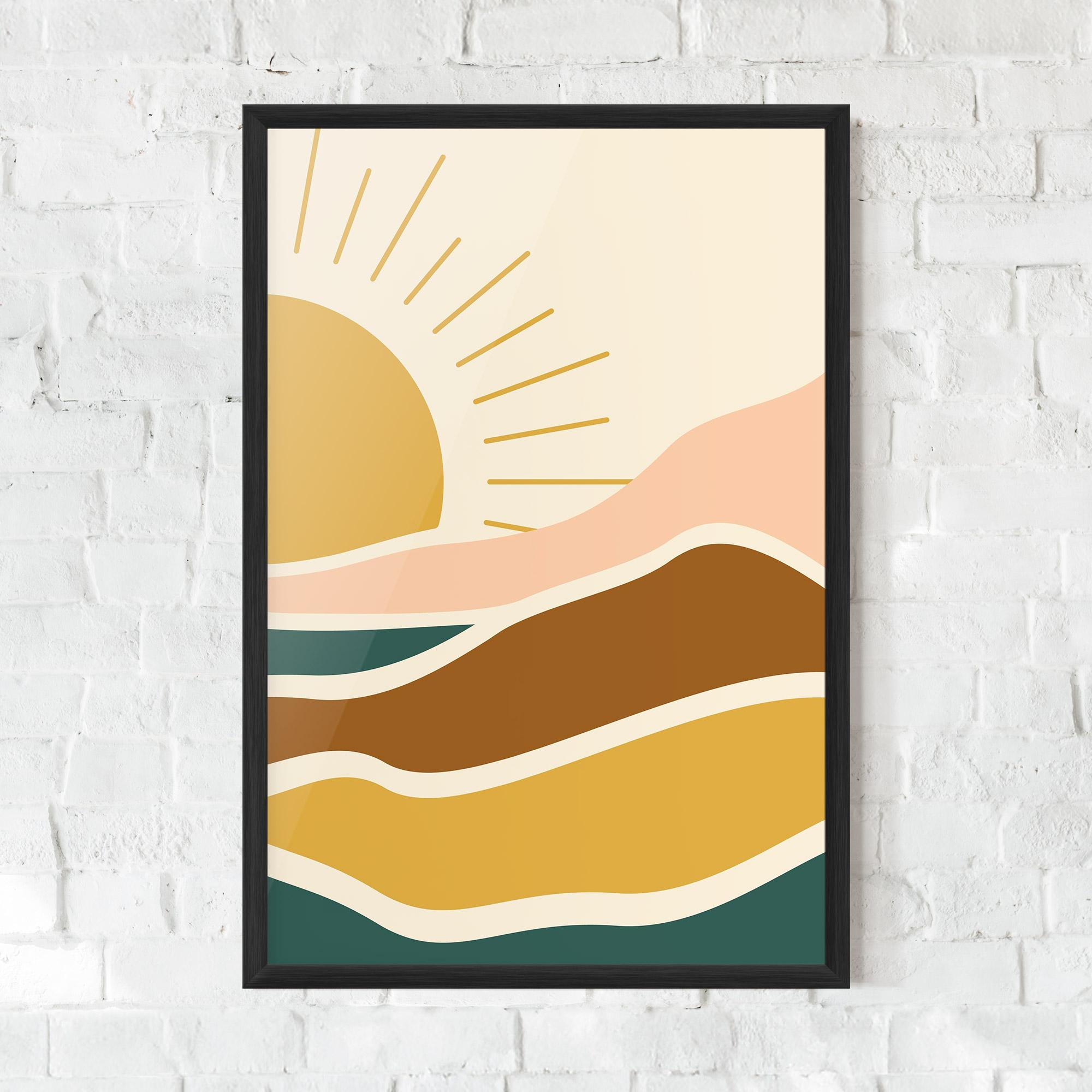 Gerahmte Poster Sunset Connection 02 mockup 0