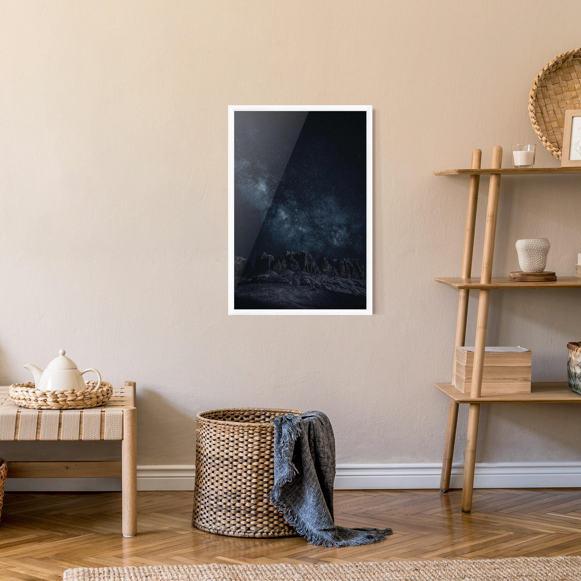 Gerahmte Poster Galactic Sky mockup 9