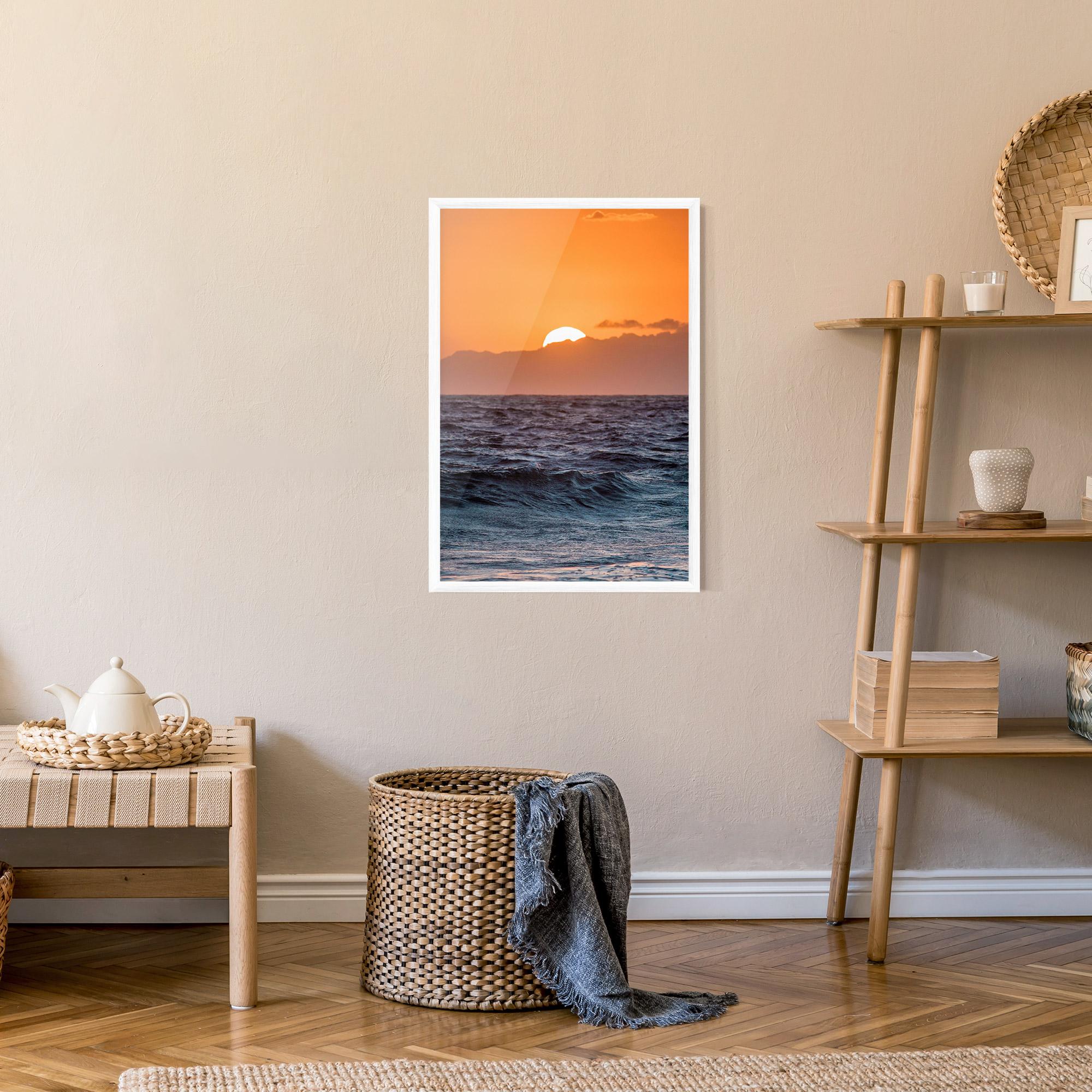 Gerahmte Poster Morning Waves mockup 9