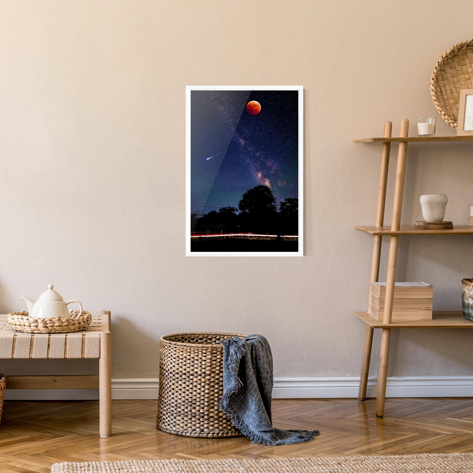Gerahmte Poster Red Moon mockup 9