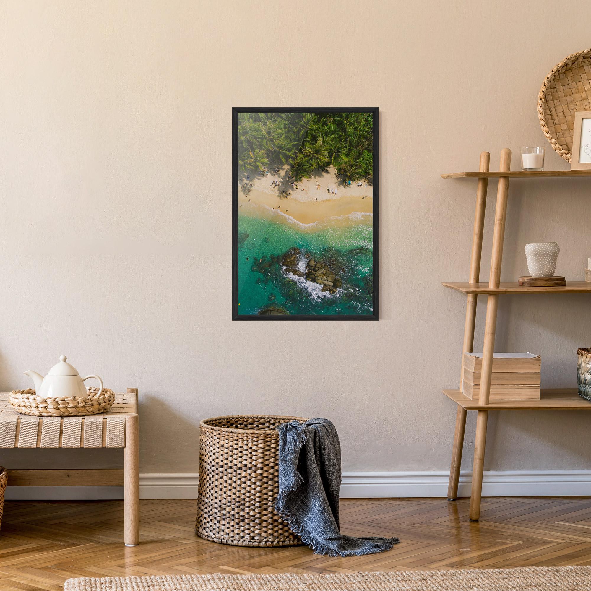 Gerahmte Poster Jungle Beach mockup 9