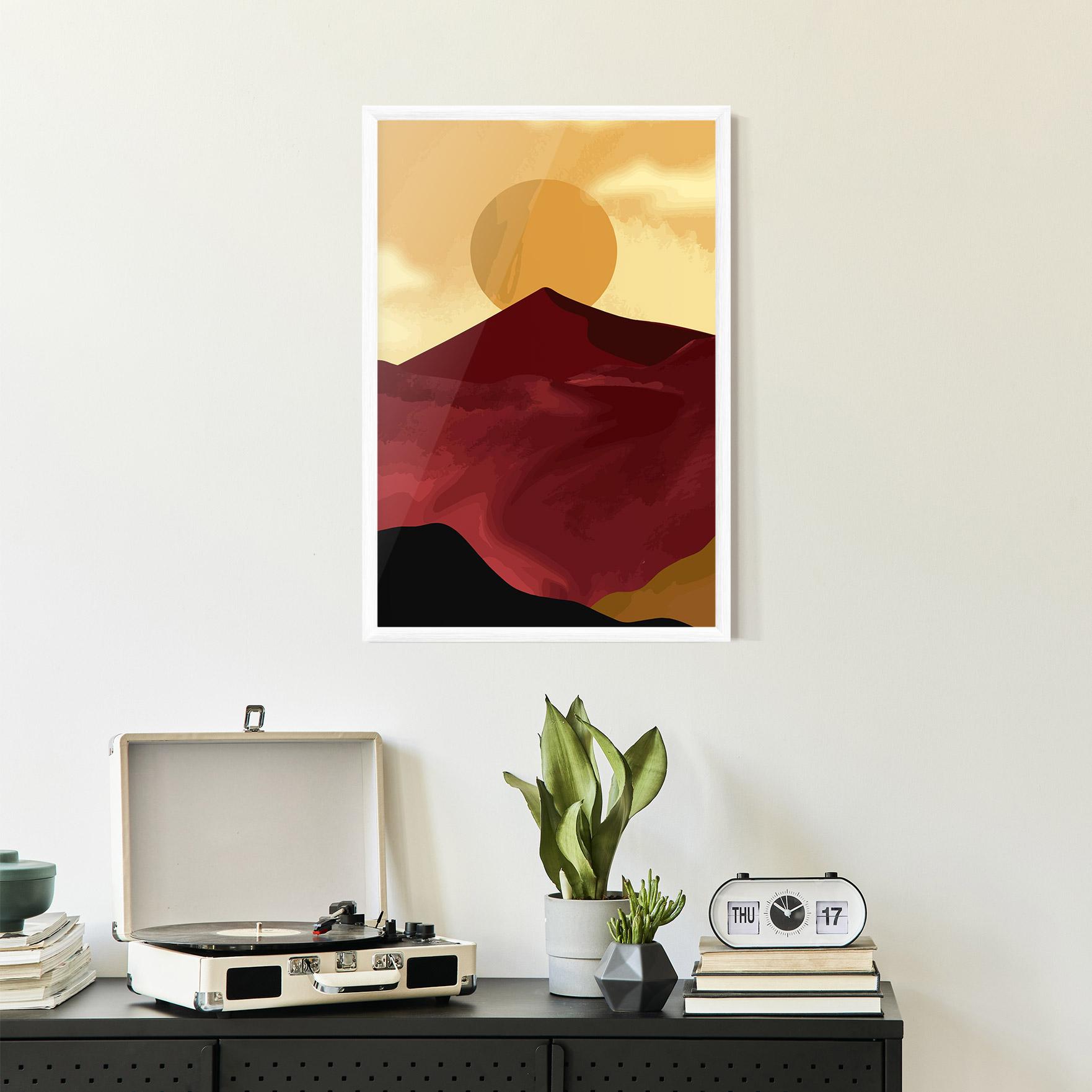 Gerahmte Poster Mars Dune1 mockup 2