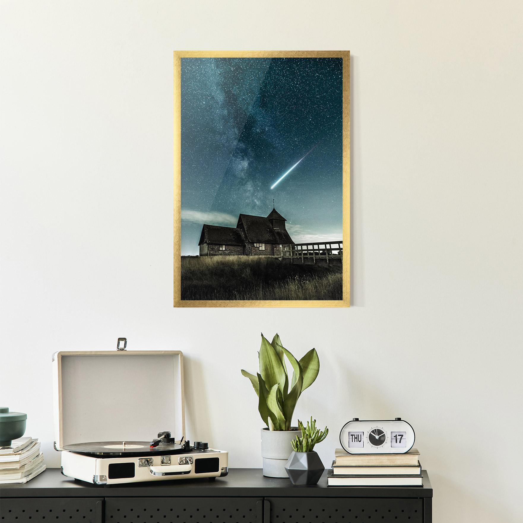 Gerahmte Poster Falling Star mockup 2