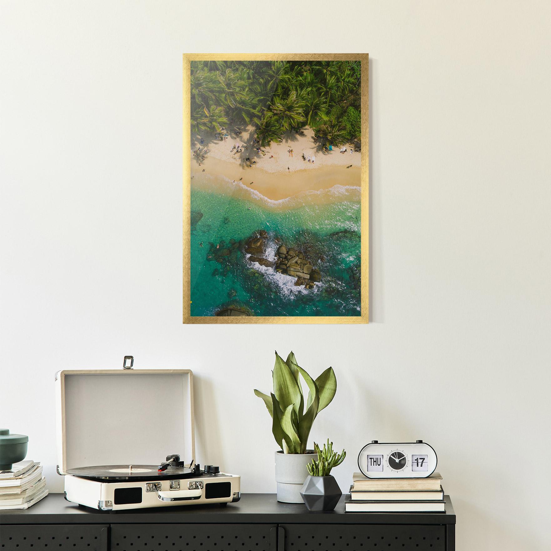 Gerahmte Poster Jungle Beach mockup 2