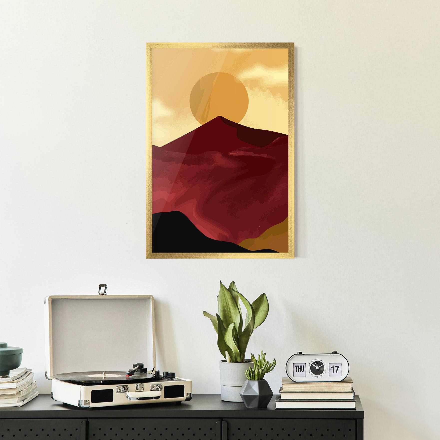 Gerahmte Poster Mars Dune1 mockup 2