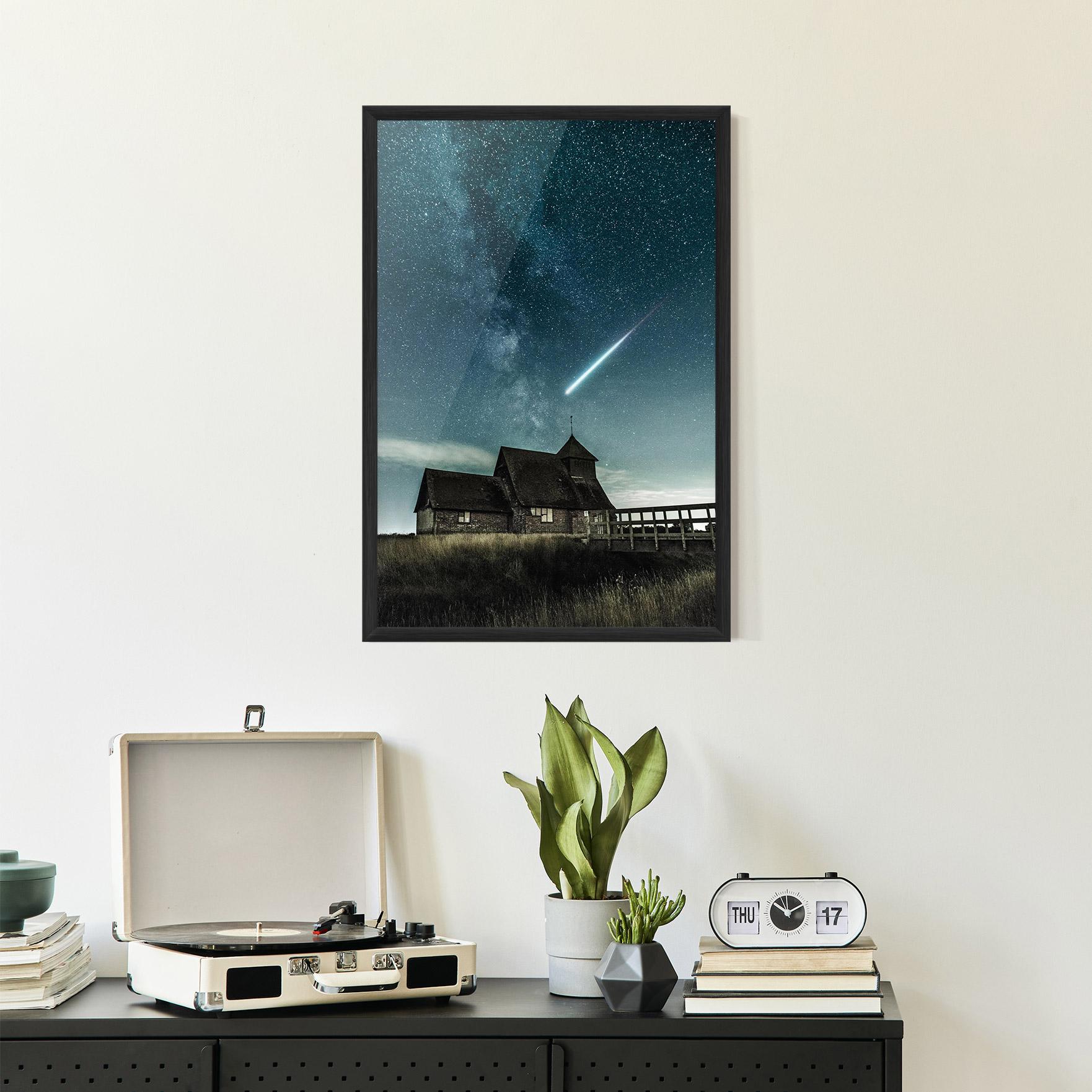 Gerahmte Poster Falling Star mockup 2