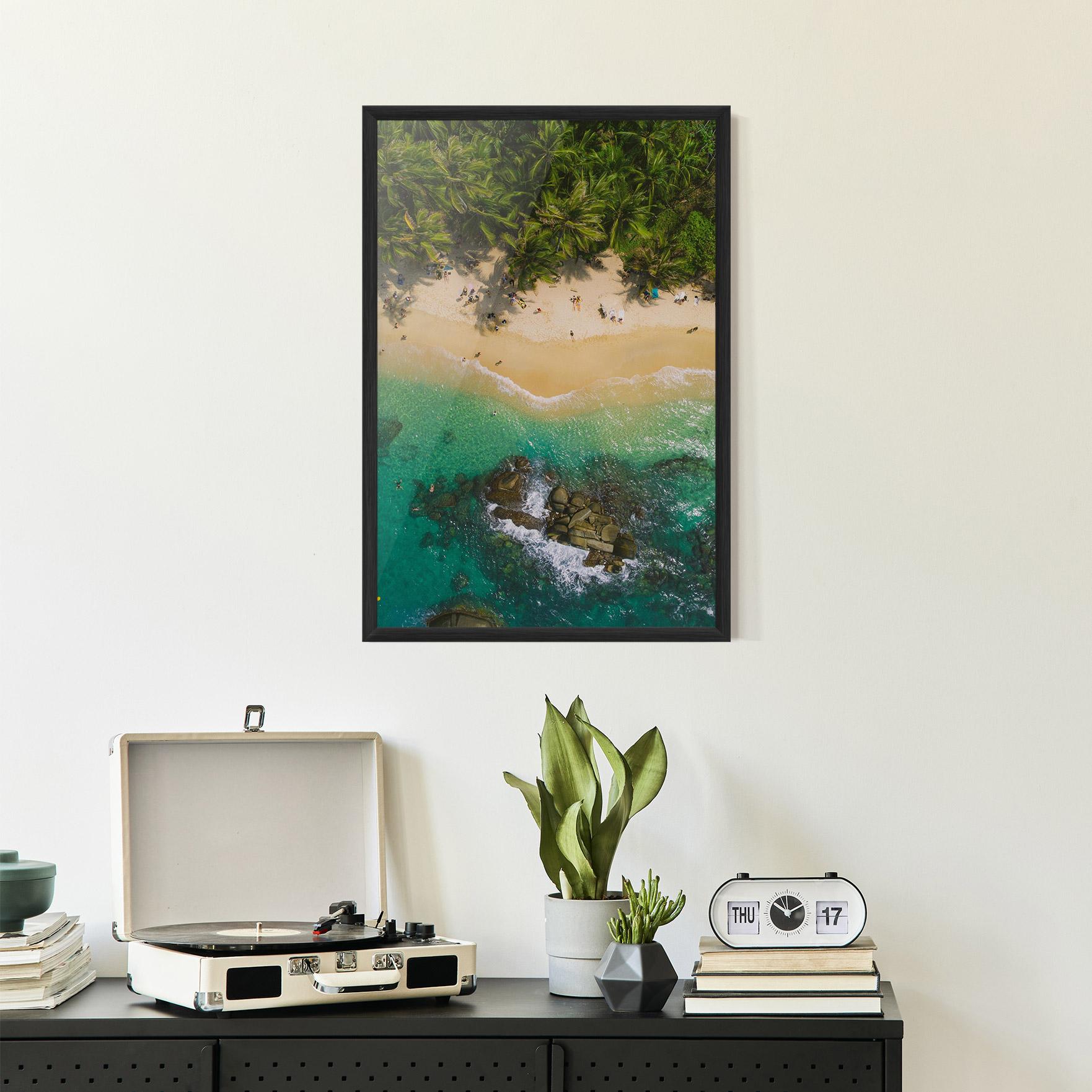 Gerahmte Poster Jungle Beach mockup 2
