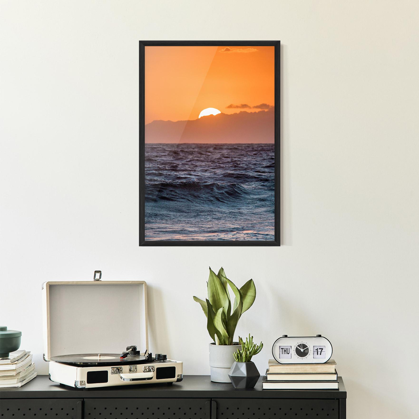Gerahmte Poster Morning Waves mockup 2