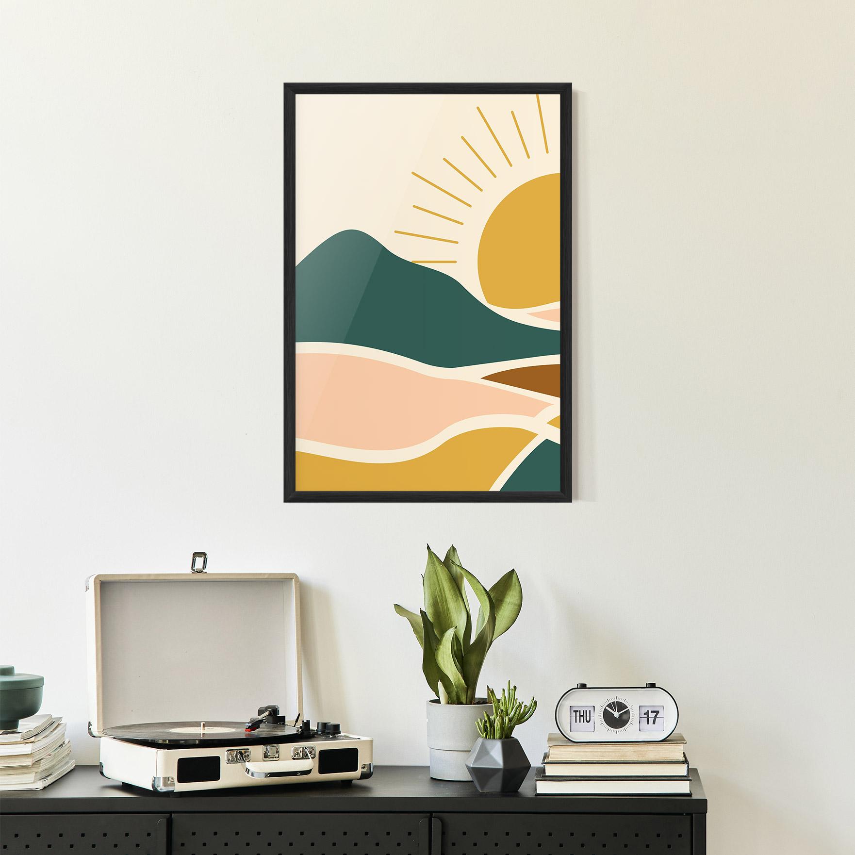 Gerahmte Poster Sunset Connection 01 mockup 2