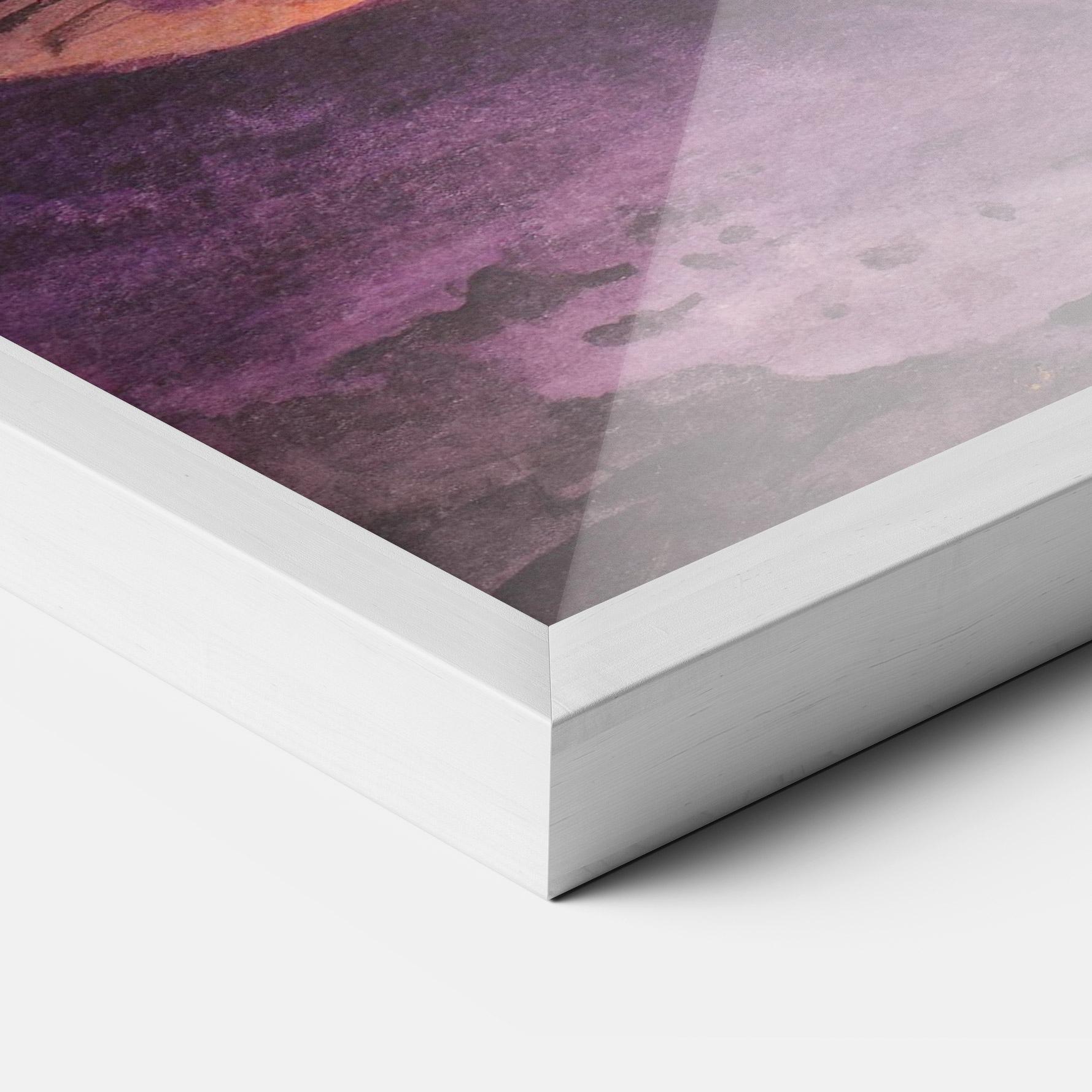 Gerahmte Poster Sunset Watercolor Painting mockup 3