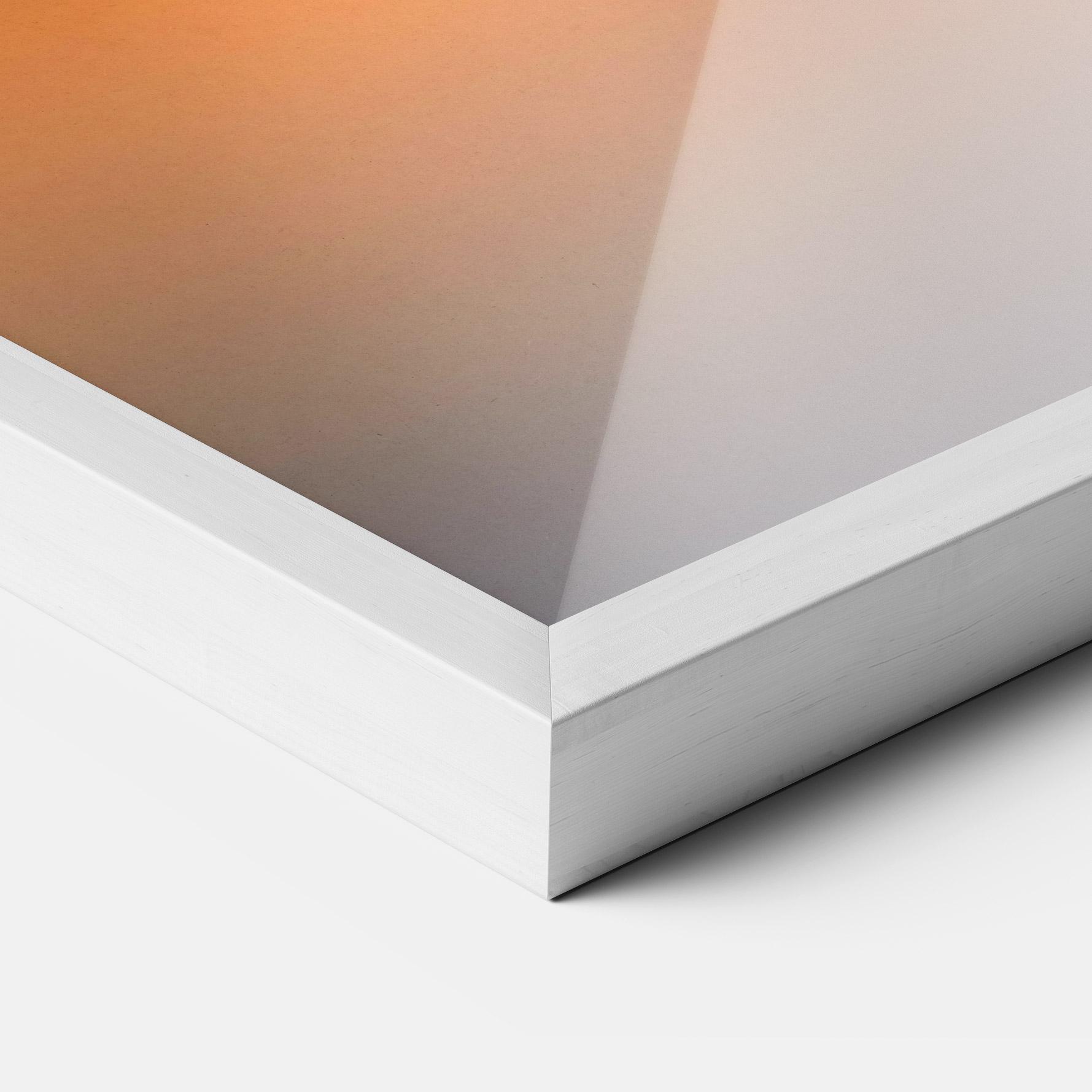 Gerahmte Poster Tree Sunset Lake mockup 3