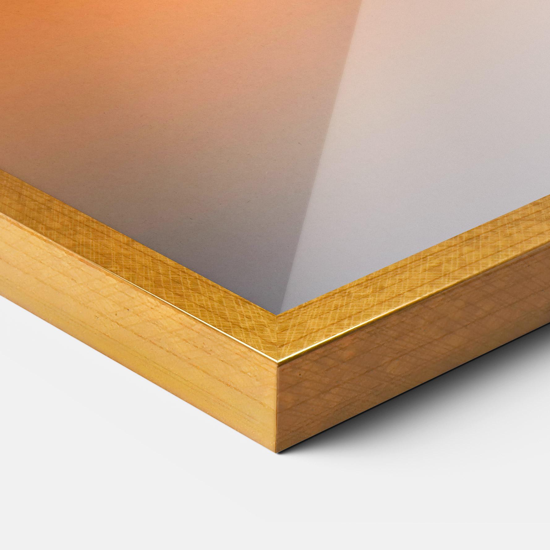 Gerahmte Poster Tree Sunset Lake mockup 3