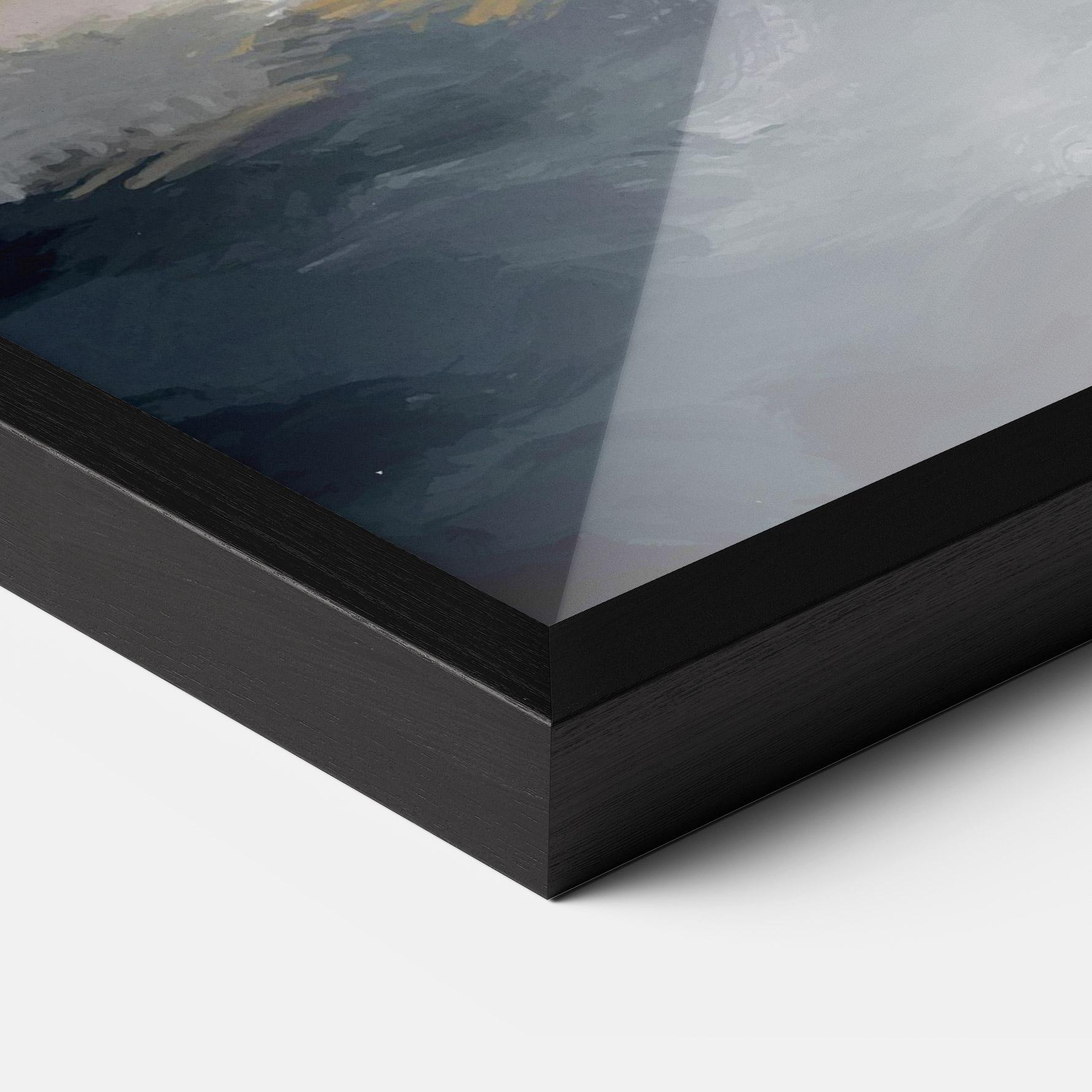 Gerahmte Poster Sunset Light Art mockup 3