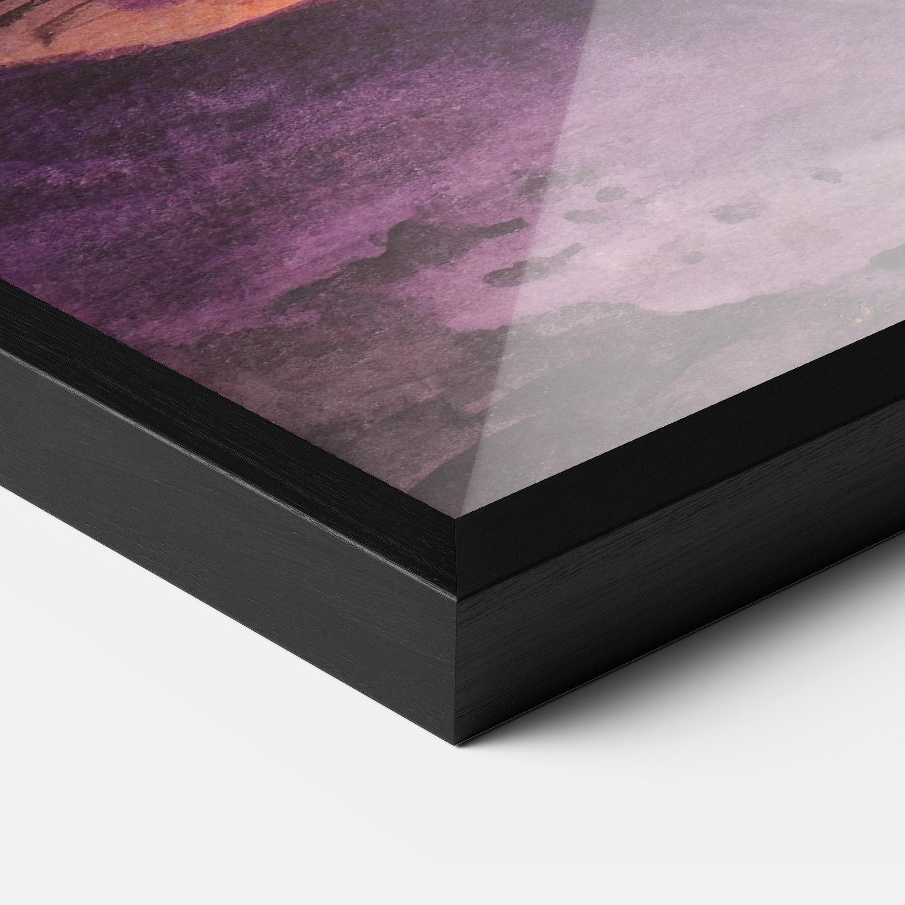 Gerahmte Poster Sunset Watercolor Painting mockup 3