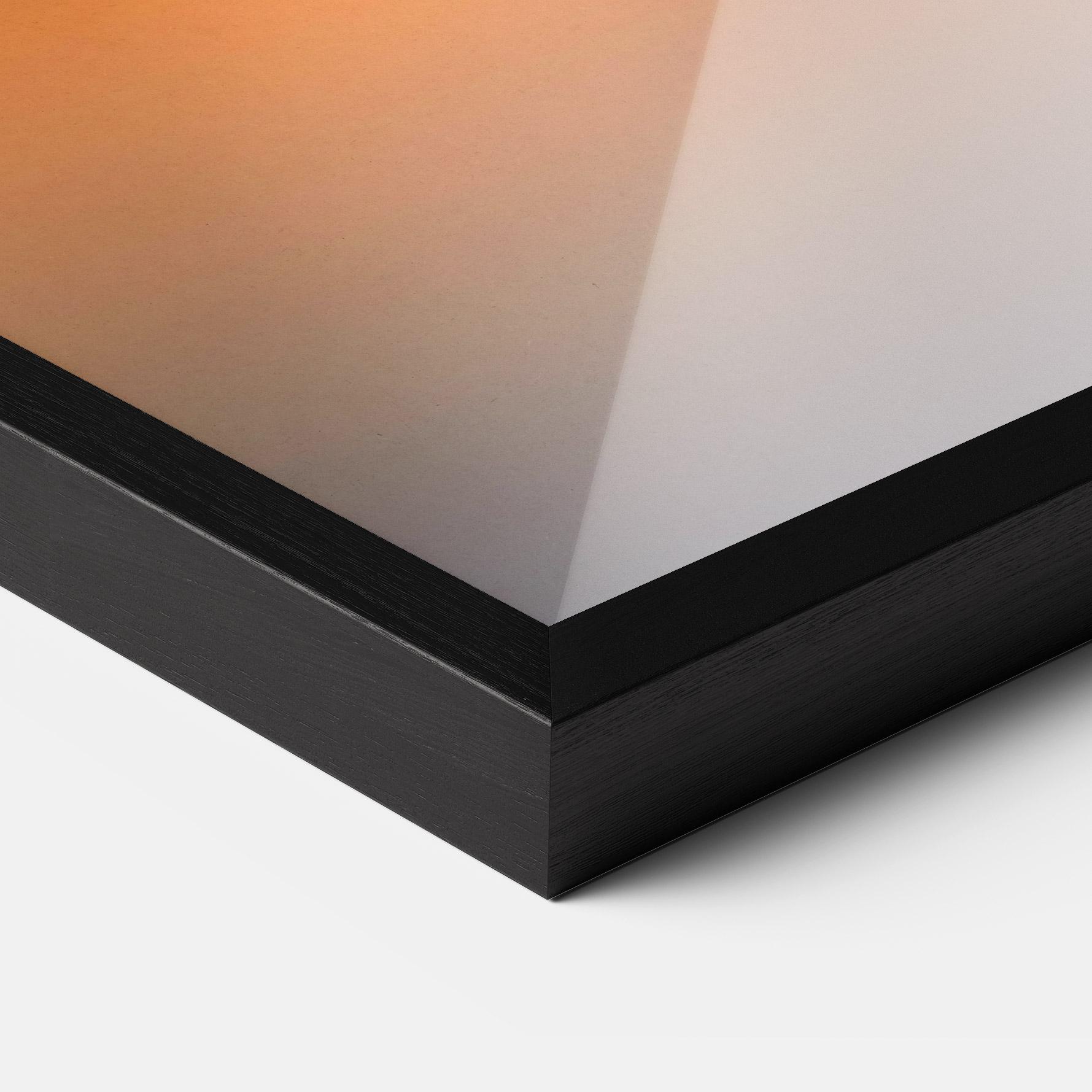 Gerahmte Poster Tree Sunset Lake mockup 3