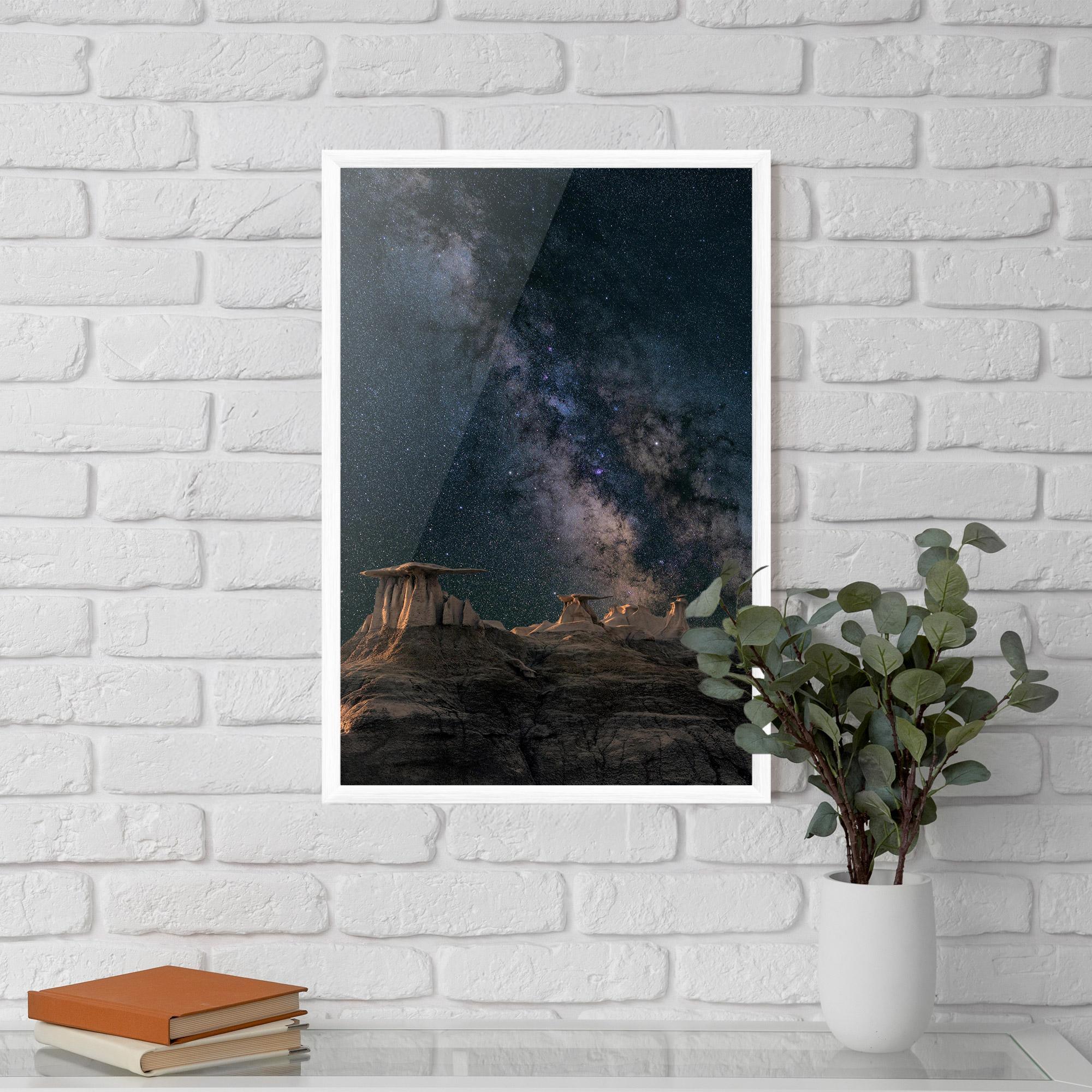 Gerahmte Poster Abstract Colourful Sky mockup 5