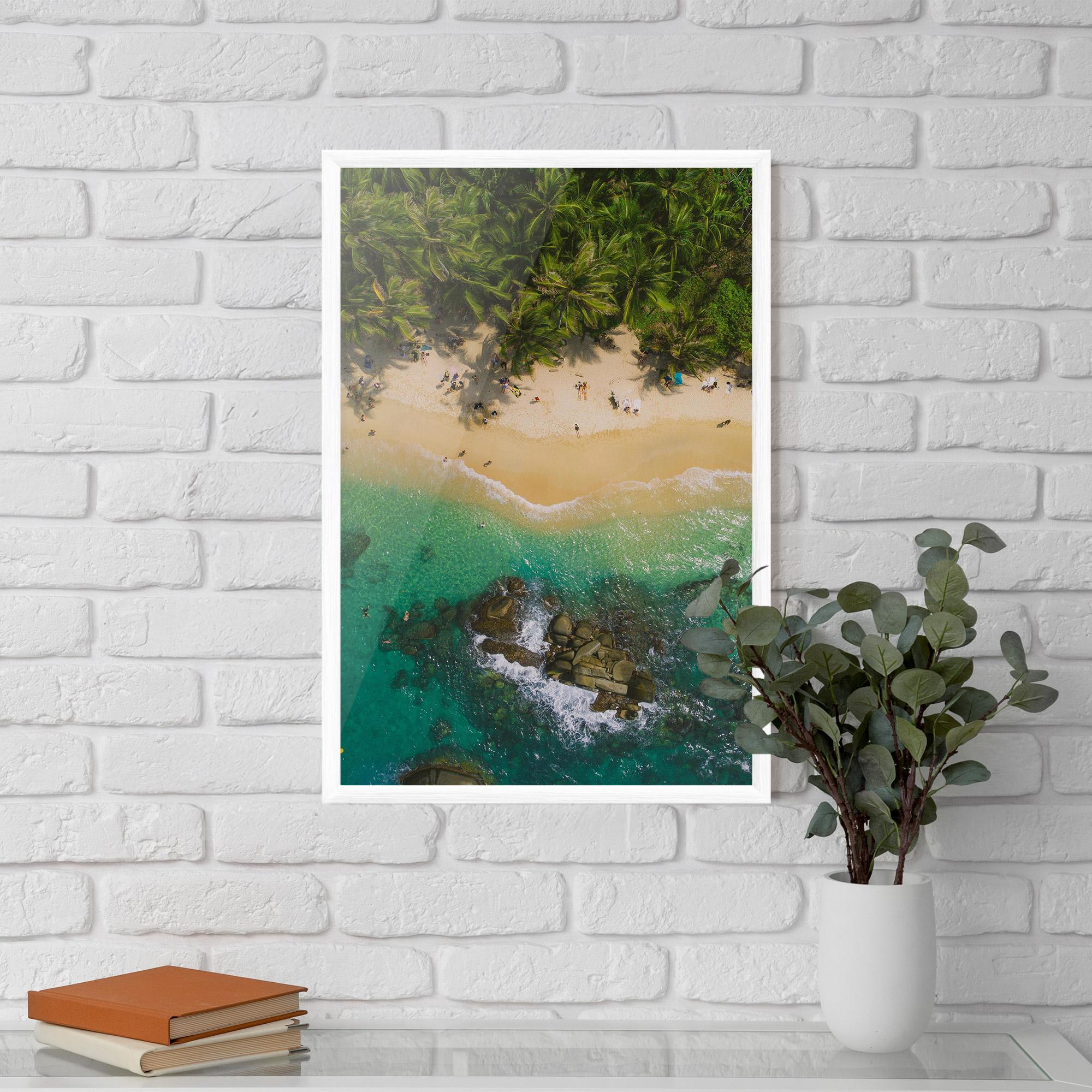 Gerahmte Poster Jungle Beach mockup 5