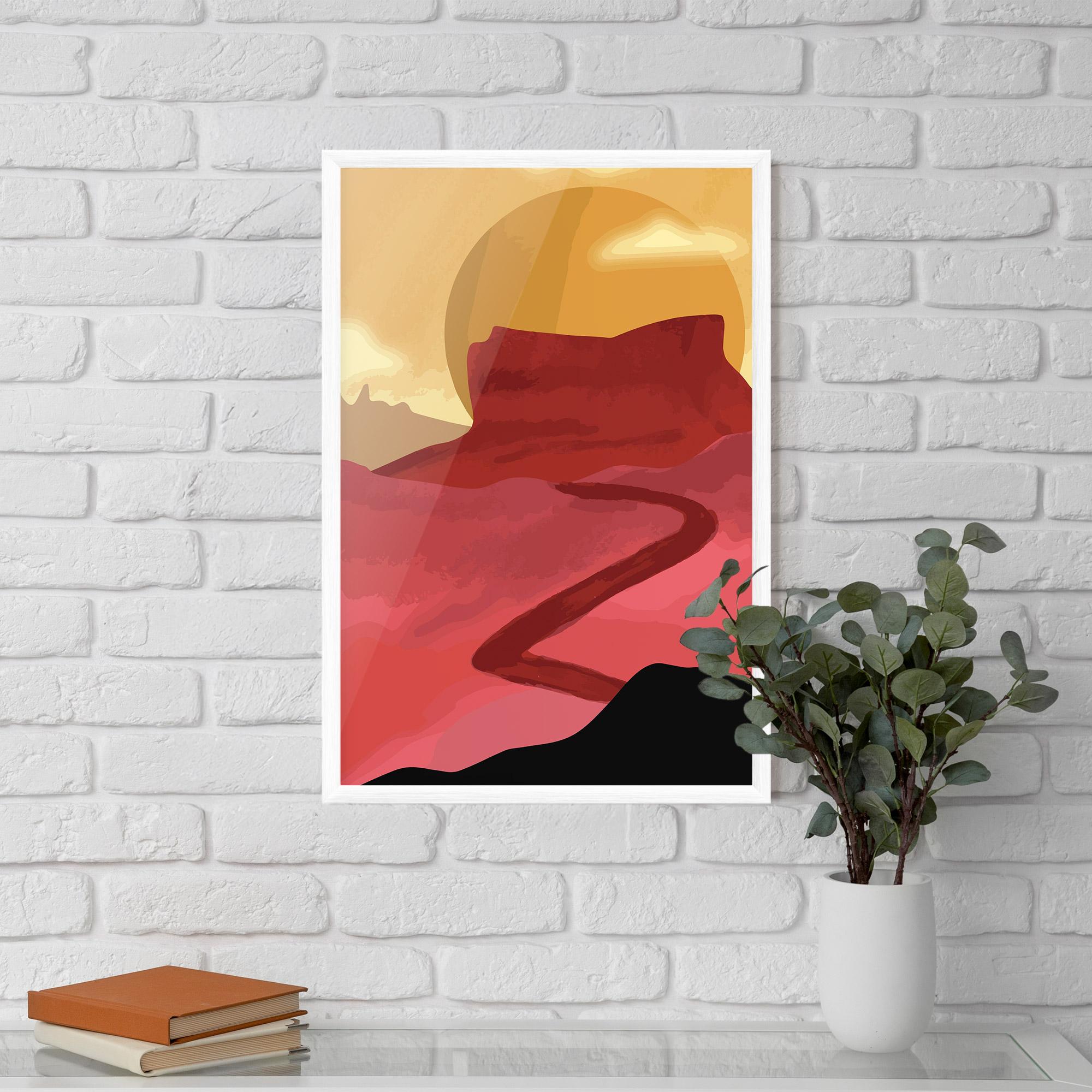 Gerahmte Poster Mars Dune mockup 5