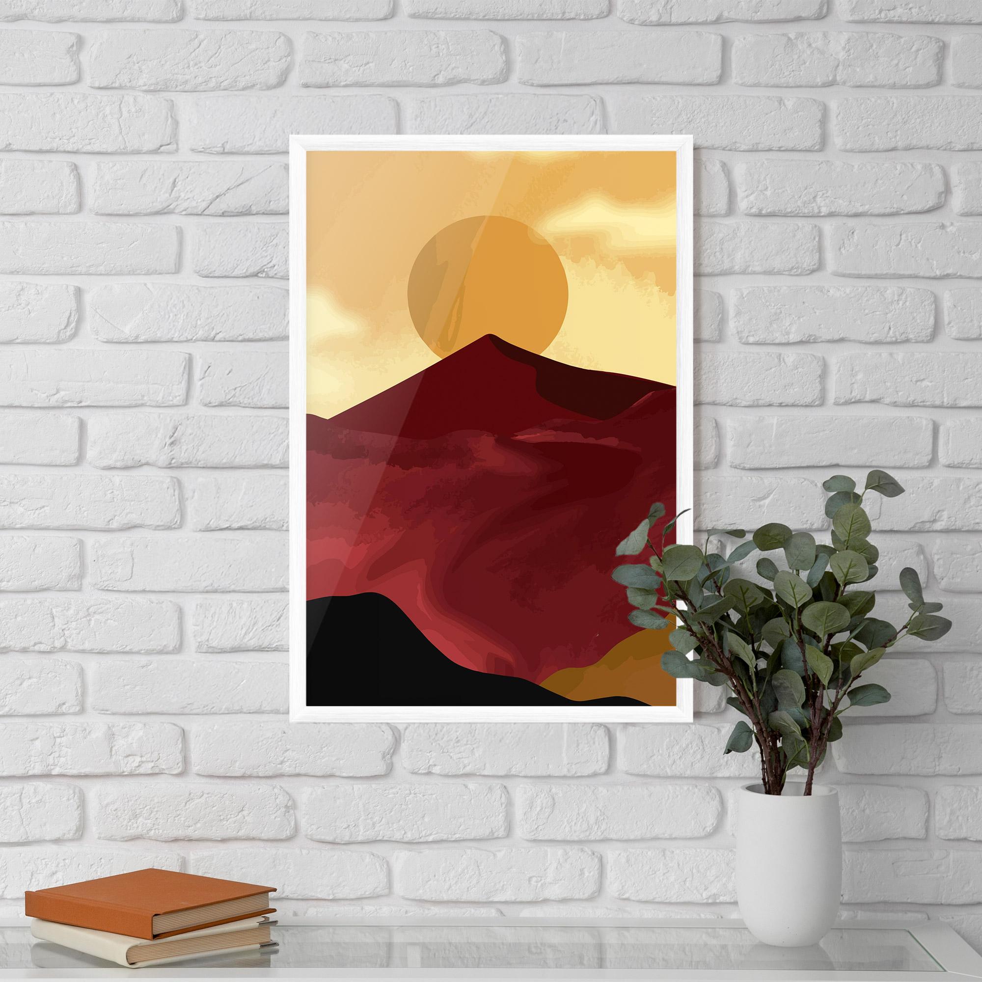 Gerahmte Poster Mars Dune1 mockup 5